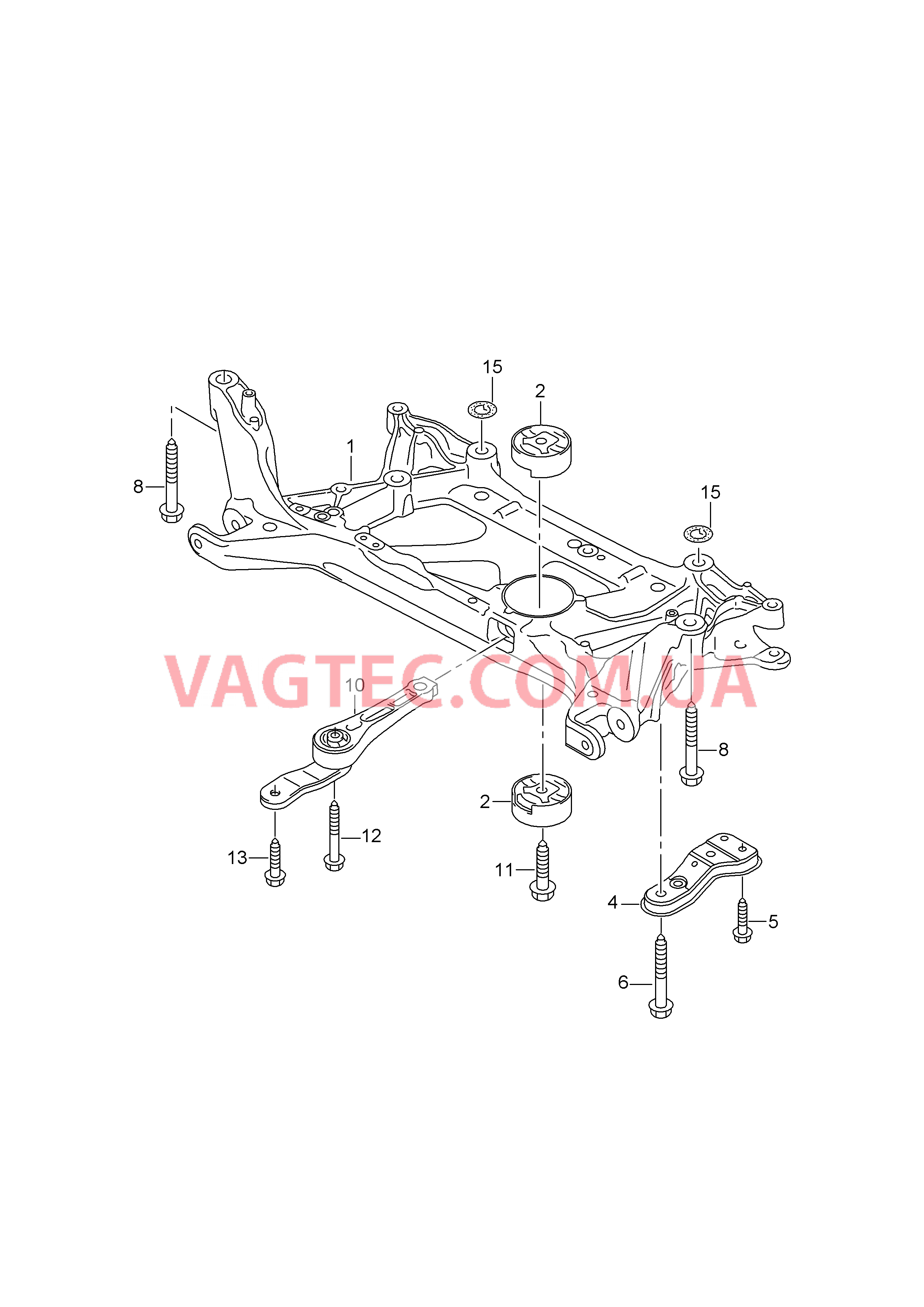 Кронштейн навесных агрегатов  для VOLKSWAGEN Passat 2015-2