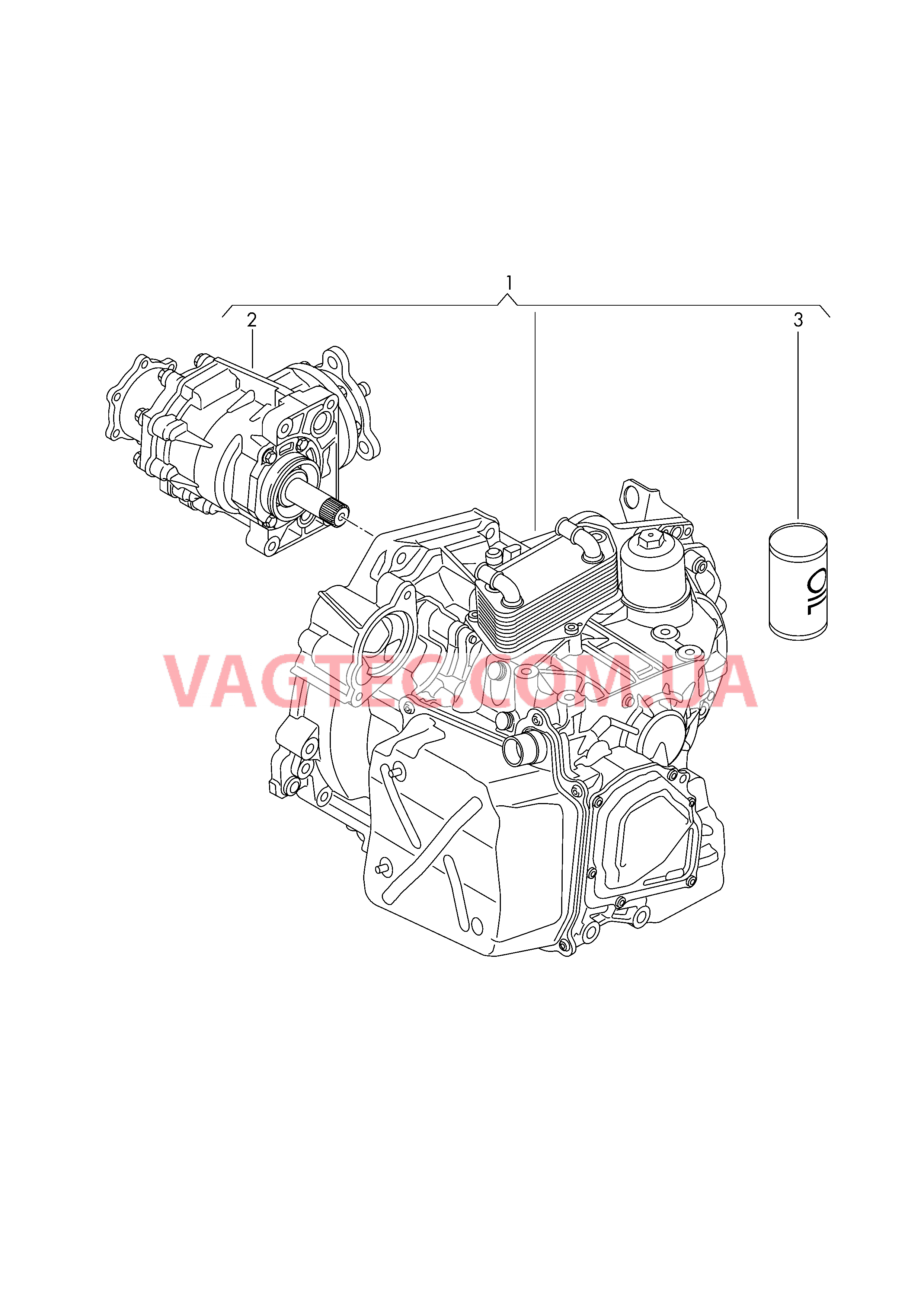 6-ступ. КП DSG для полного привода  для VOLKSWAGEN PACC 2009