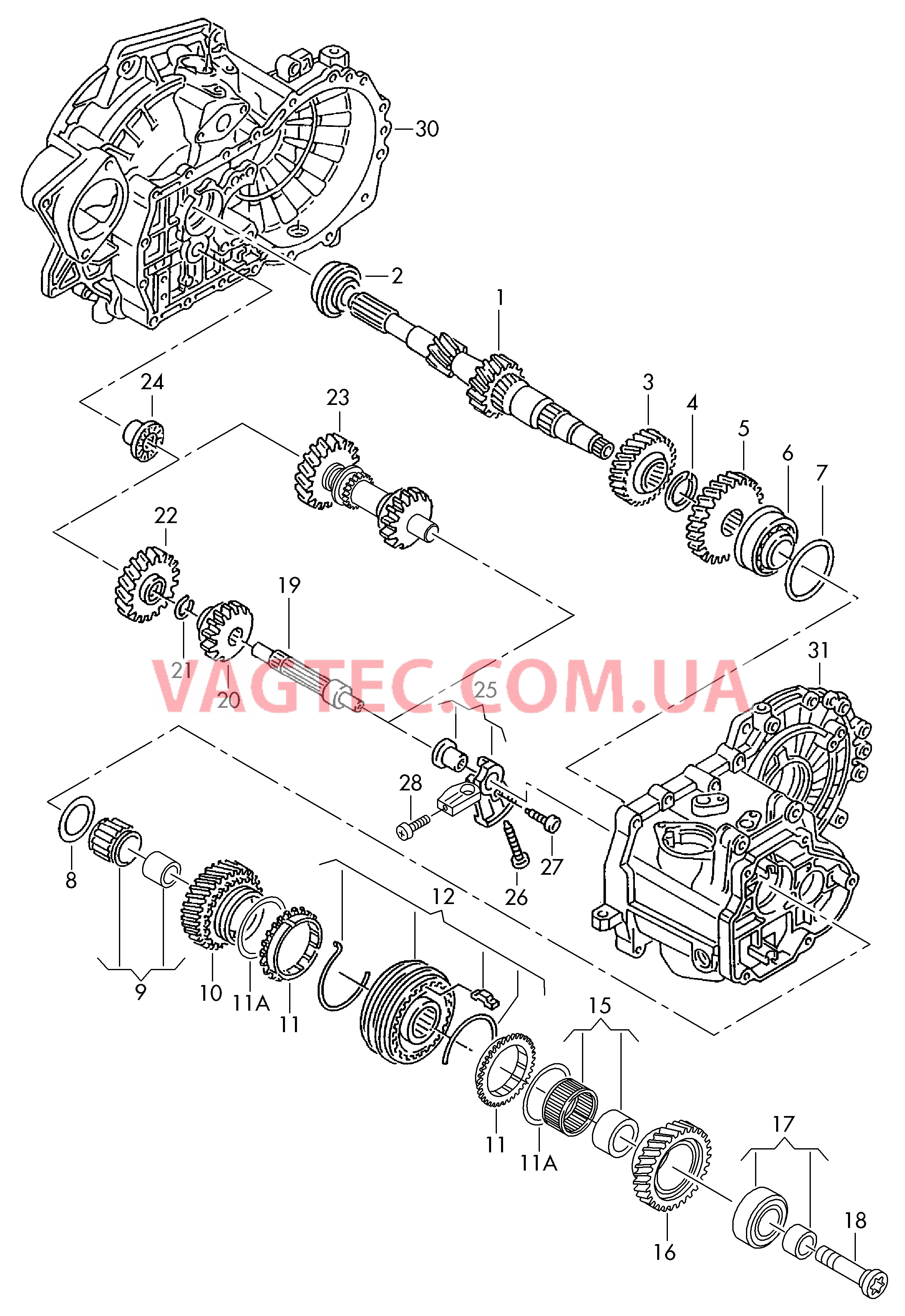 КолEса и валы Первичный вал для 6-ступен. механической КП  для VOLKSWAGEN Beetle.Cabriolet 2013