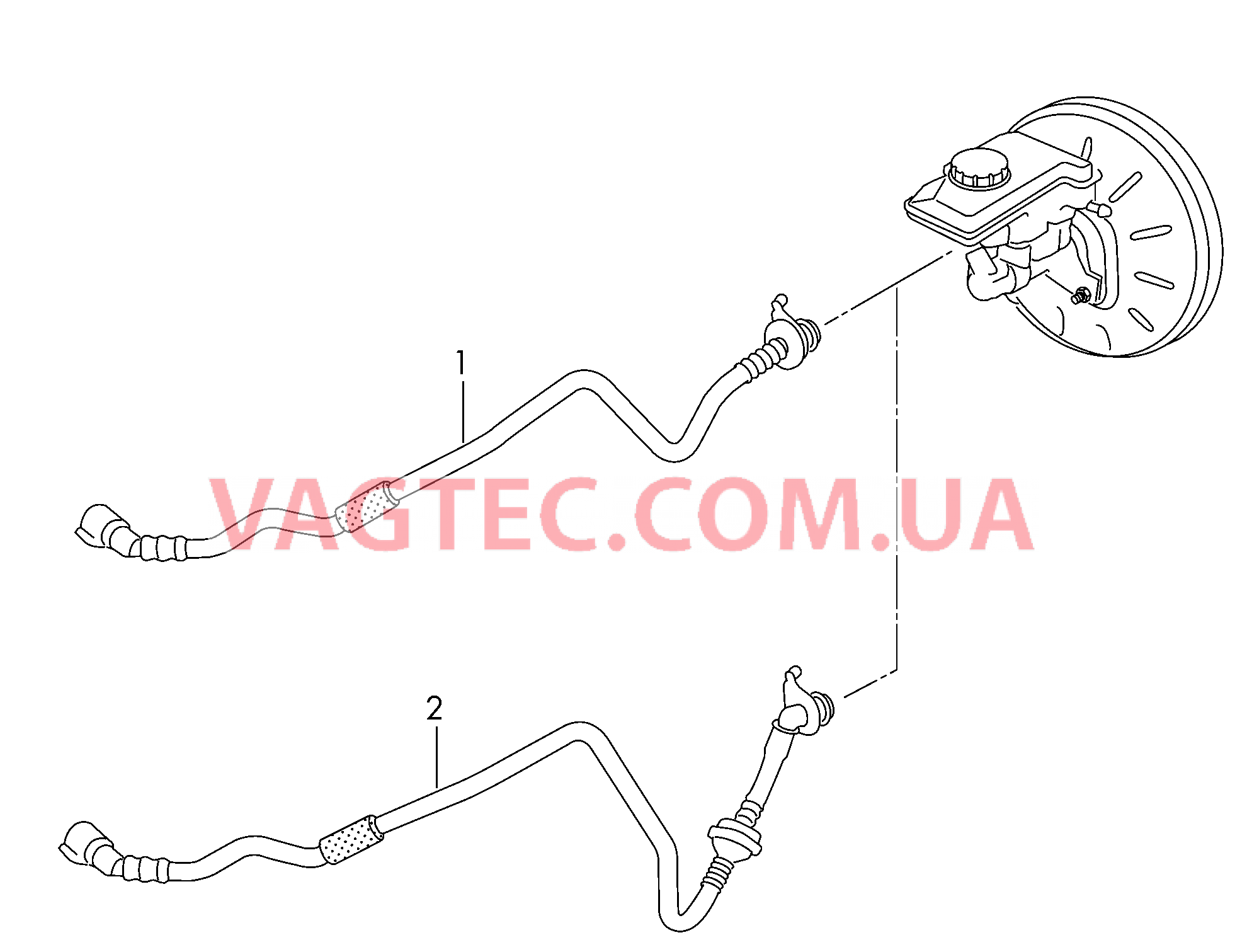 Вакуумные шланги для усилителя тормозного привода  для VOLKSWAGEN Passat 2017