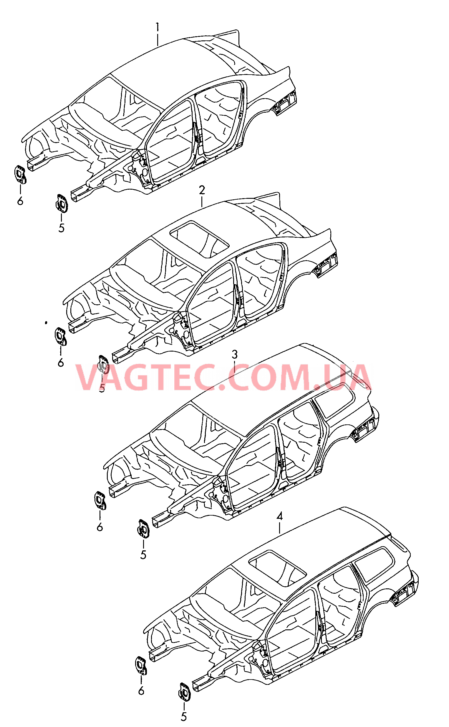 Кузов  для VOLKSWAGEN Passat 2009