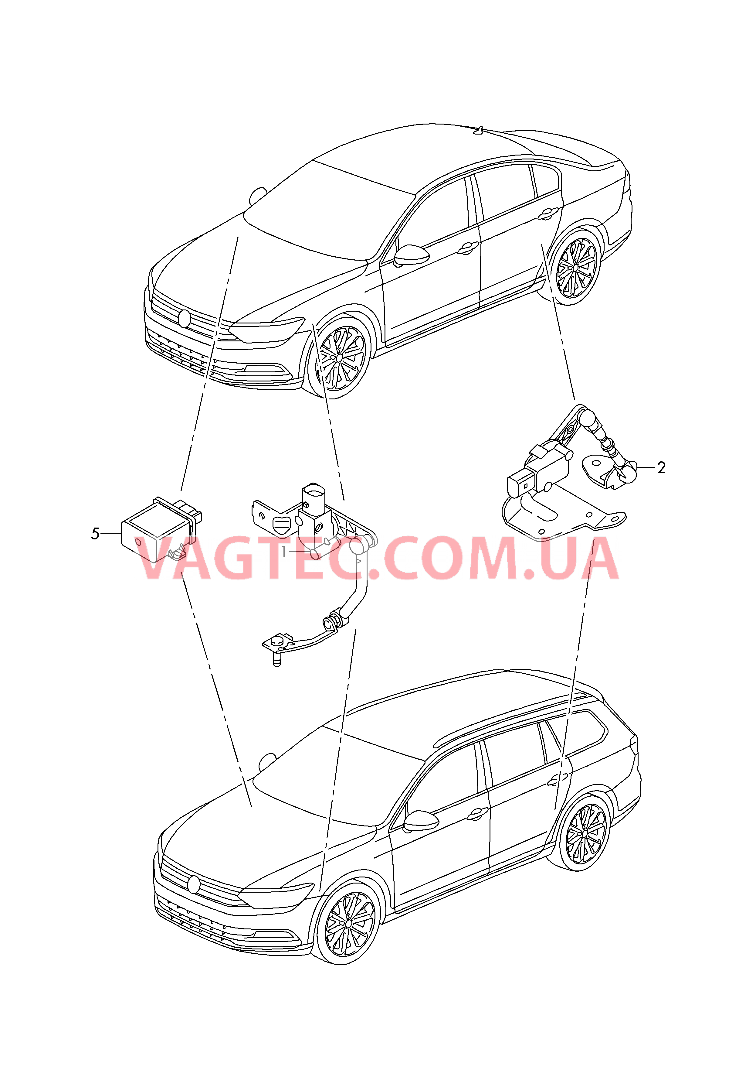 Датчик корректора фар  БУ автоматического корректора фар     D             >> - 07.11.2016 для VOLKSWAGEN Passat 2018-1