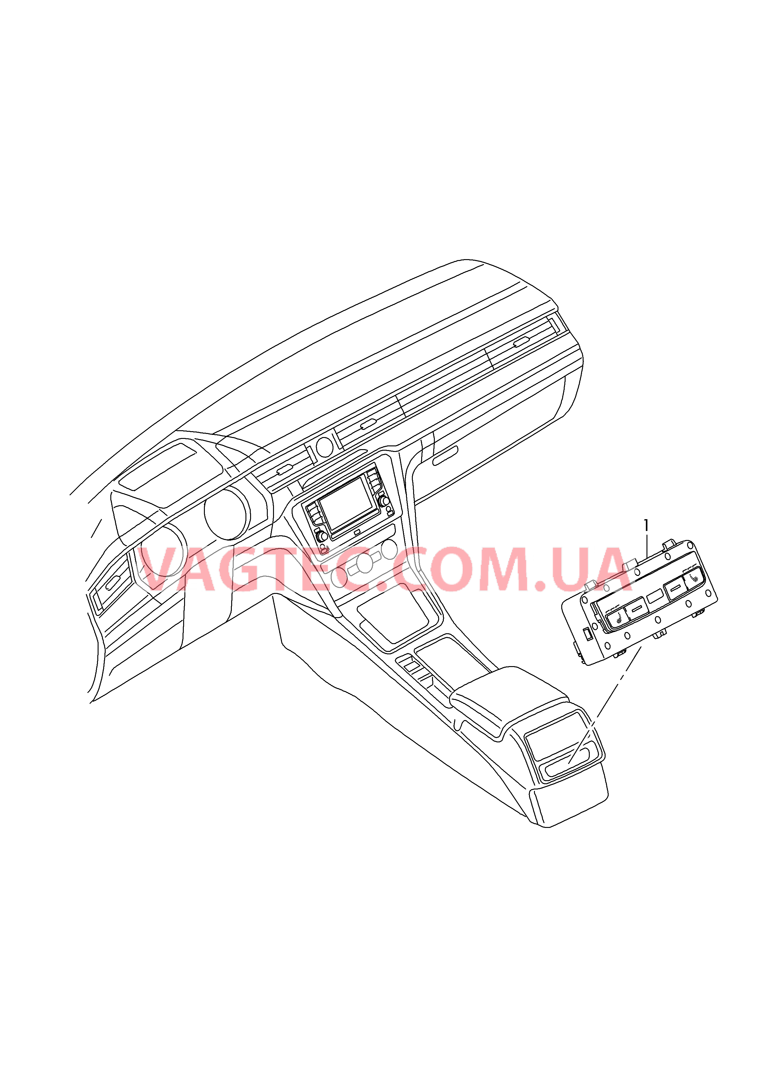 БУ климатической установки Панель управления и индикации БУ климатической установки с электронным управлением   Центральная консоль  для VOLKSWAGEN Passat 2015-2