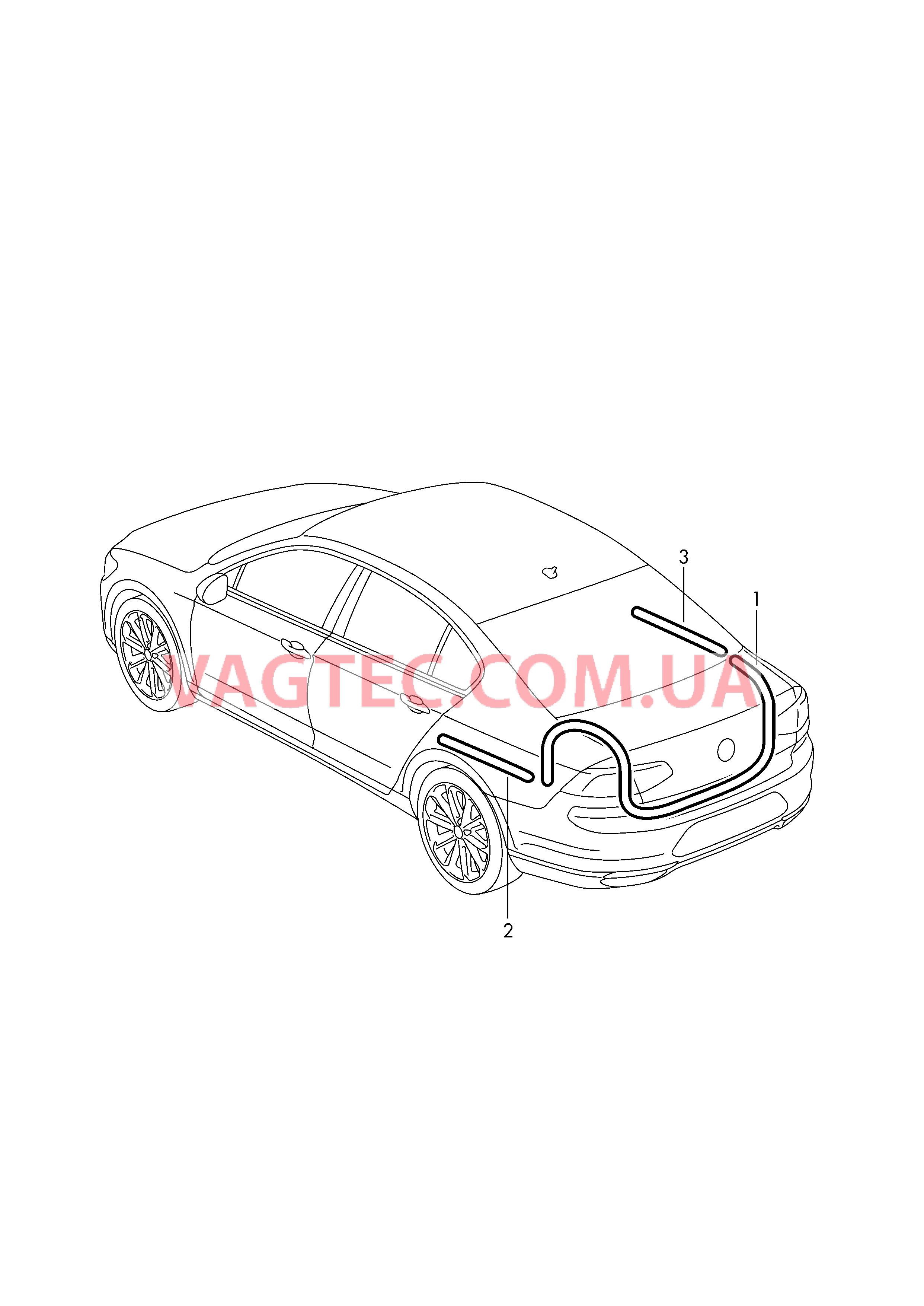 Жгут проводов двери багажного отсека  для SKODA Superb 2015-1