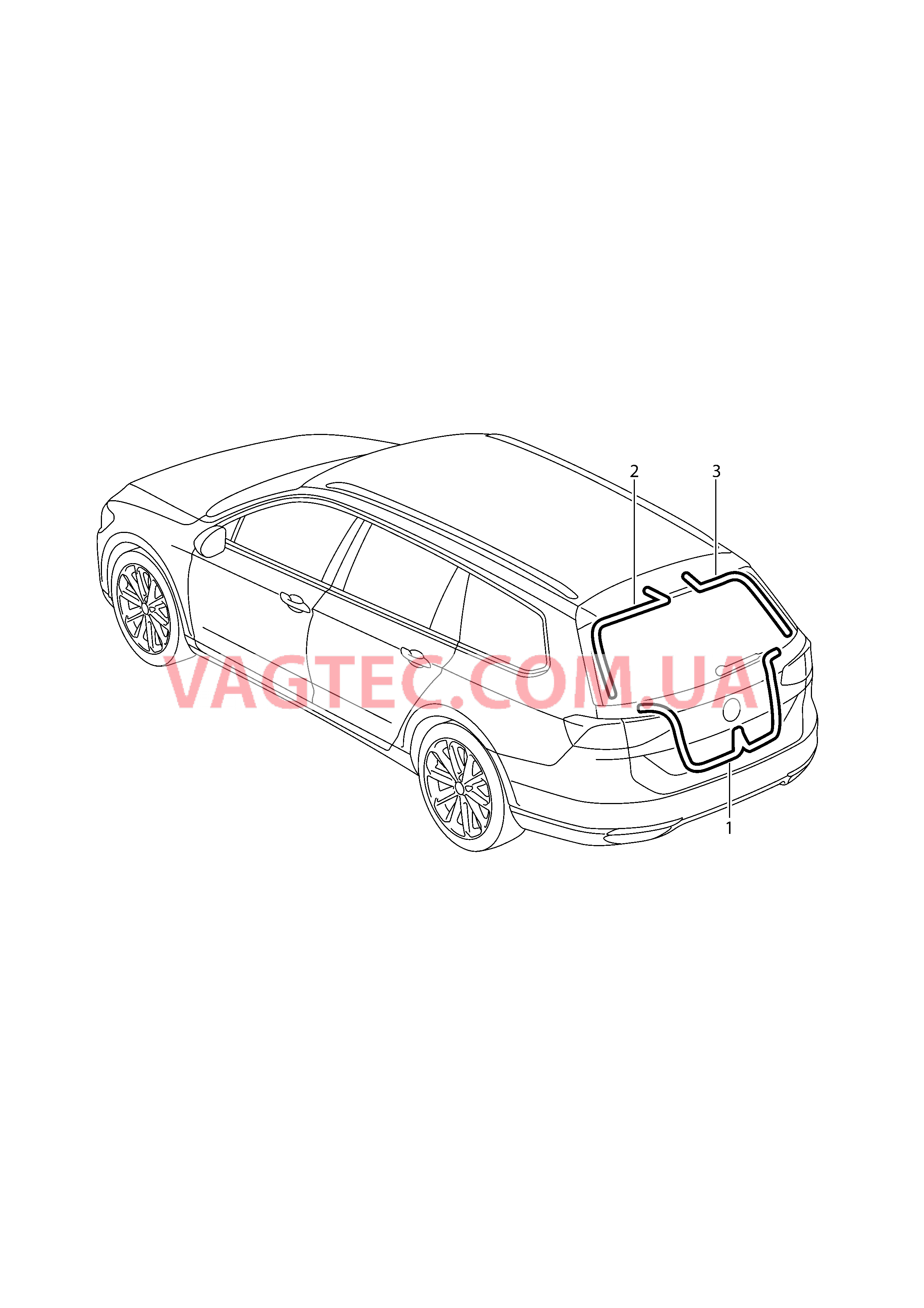 Жгут проводов двери багажного отсека  для SKODA Superb 2016