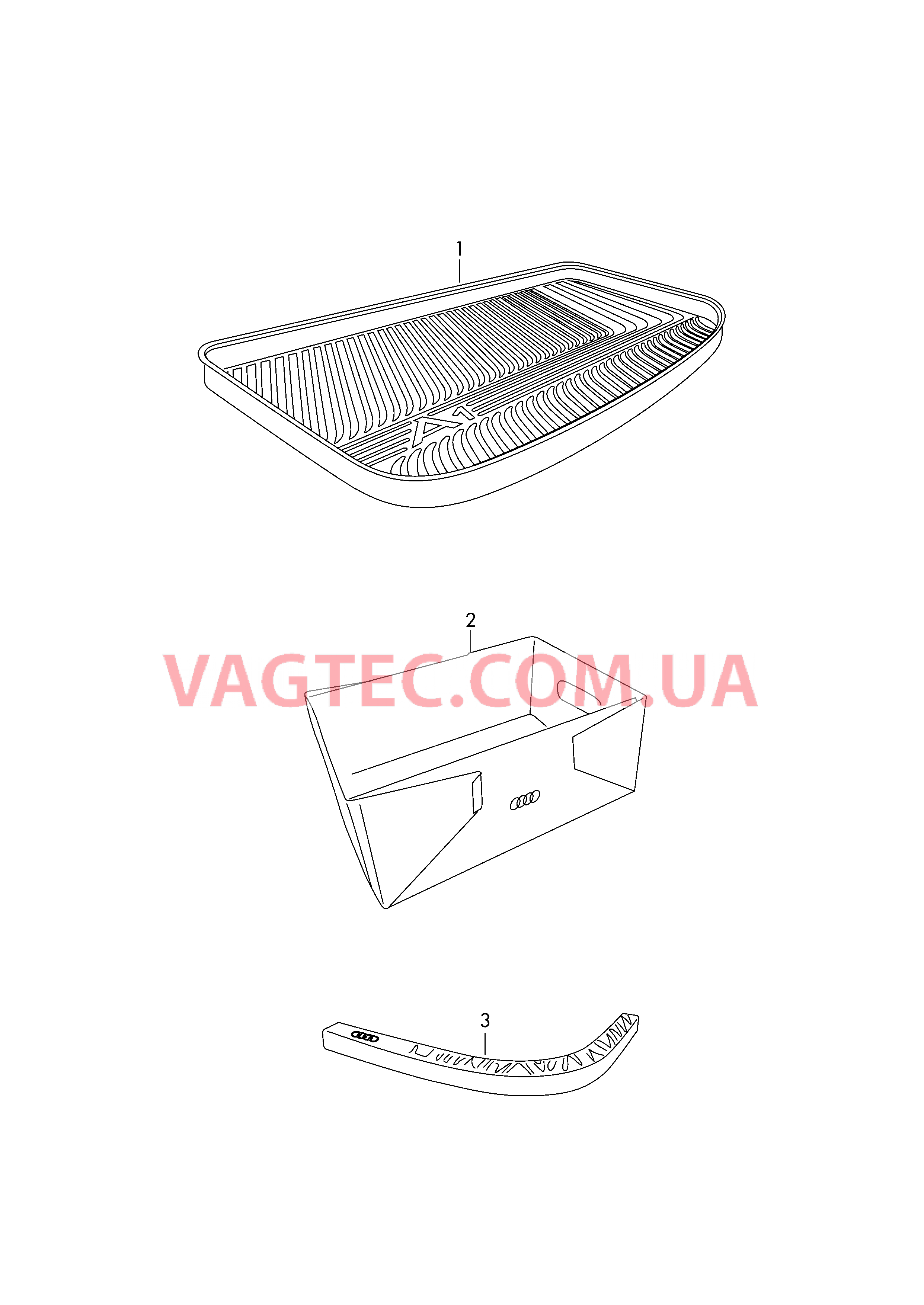 Оригинальные аксессуары для багажного отсека  для AUDI A1 2016