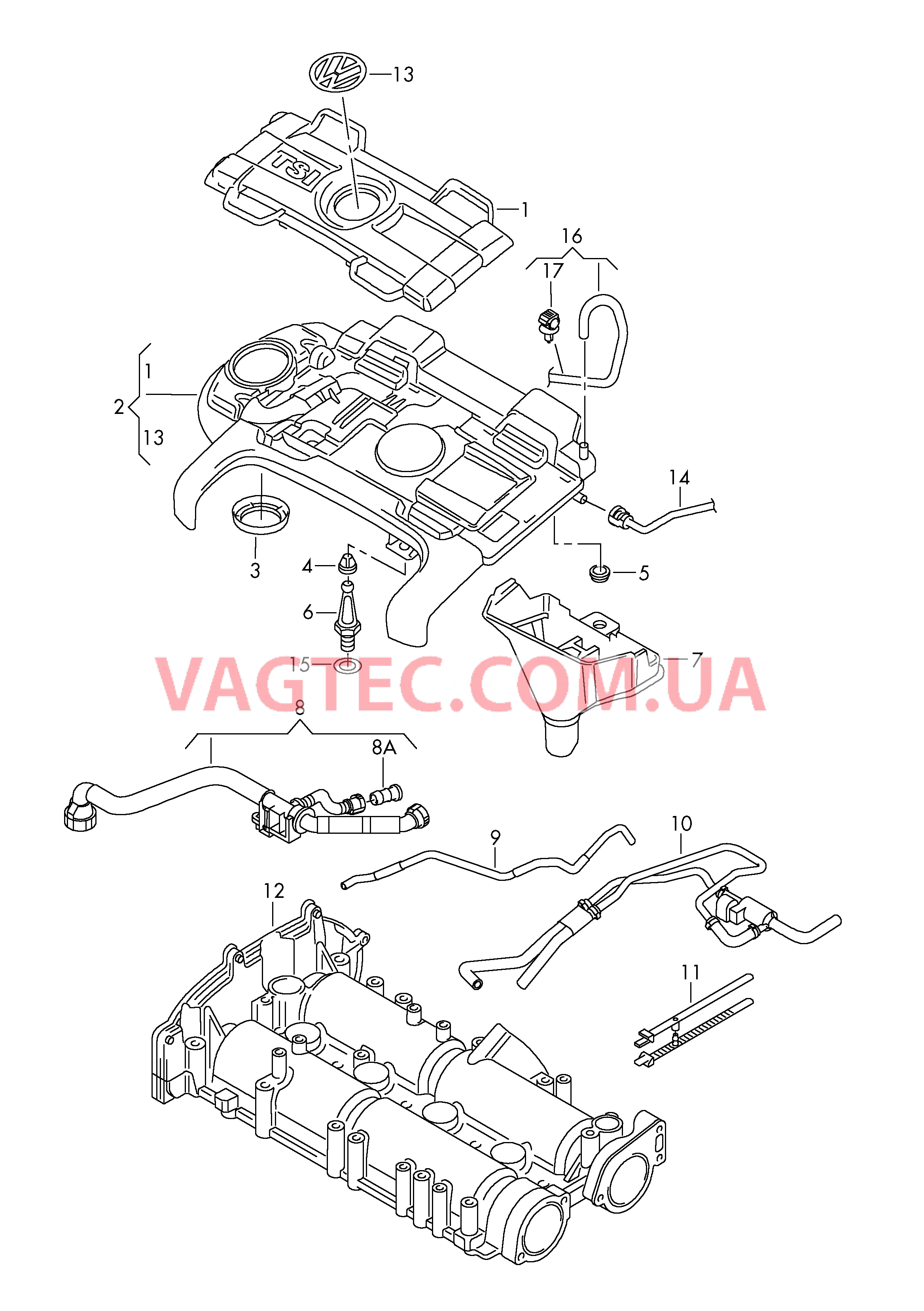 Защита картера двигателя Вентиляция для блока цилиндров  для VOLKSWAGEN Beetle.Cabriolet 2019