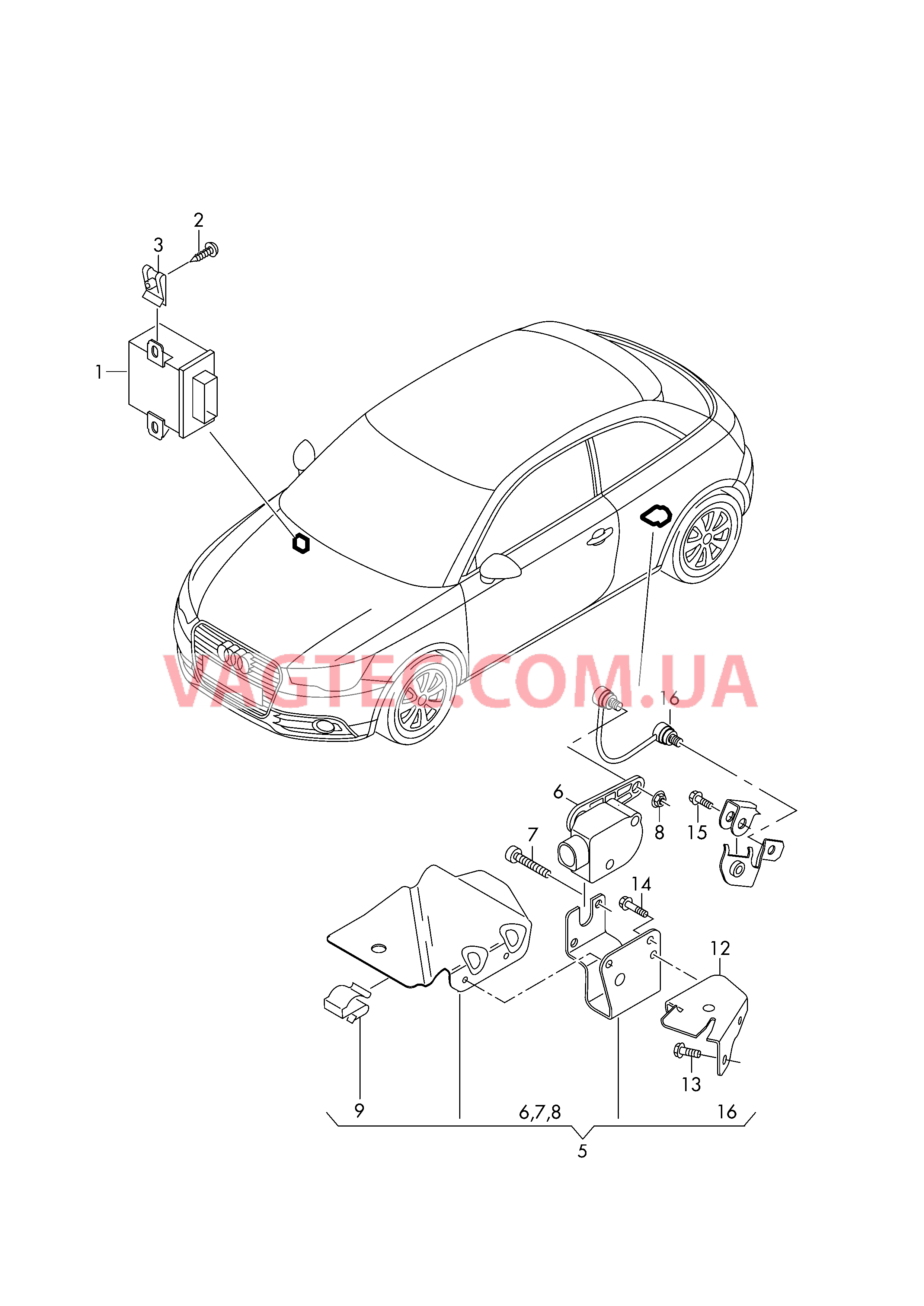 Корректор фар  для AUDI A1 2018