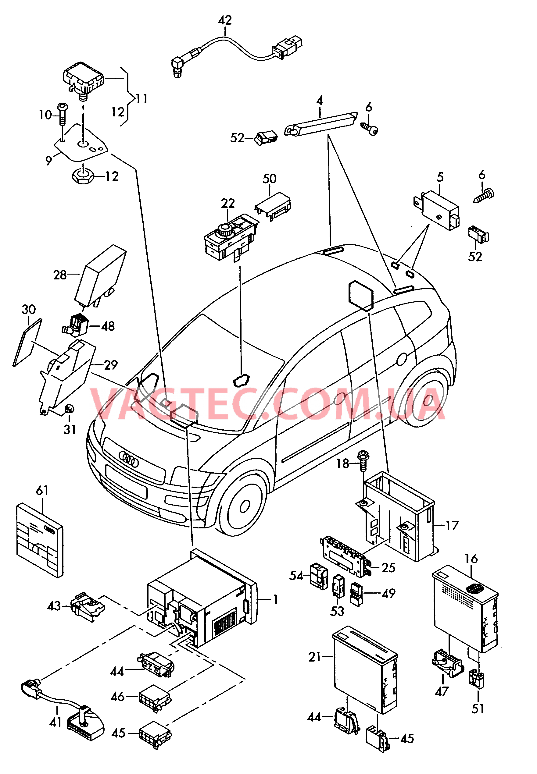  AUDI A2 Электрические детали для системы навигации  для AUDI A2 2000