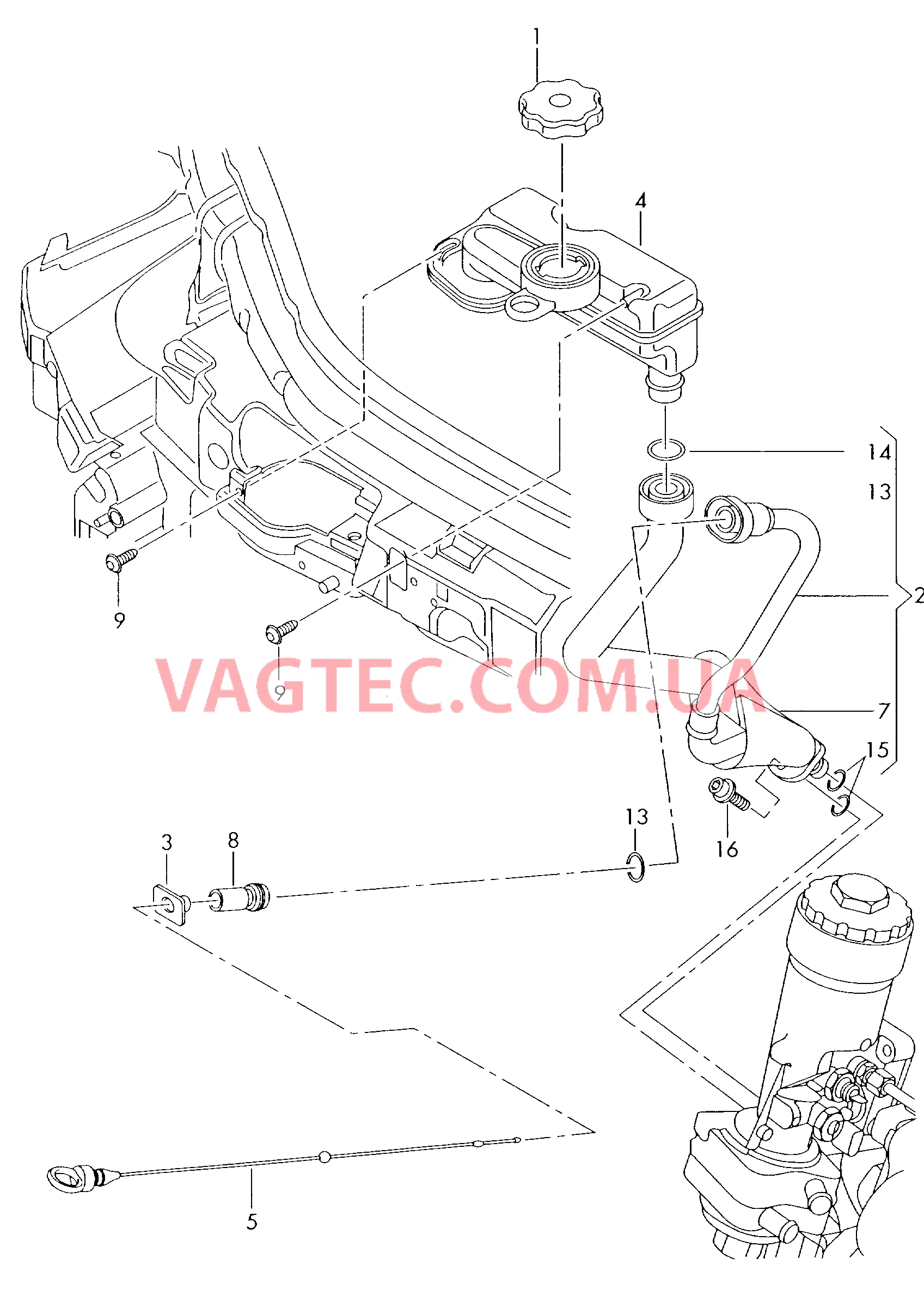  AUDI A2 Резервуар для масла  AUDI A2 Маслоизмерительный щуп  для AUDI A2 2000