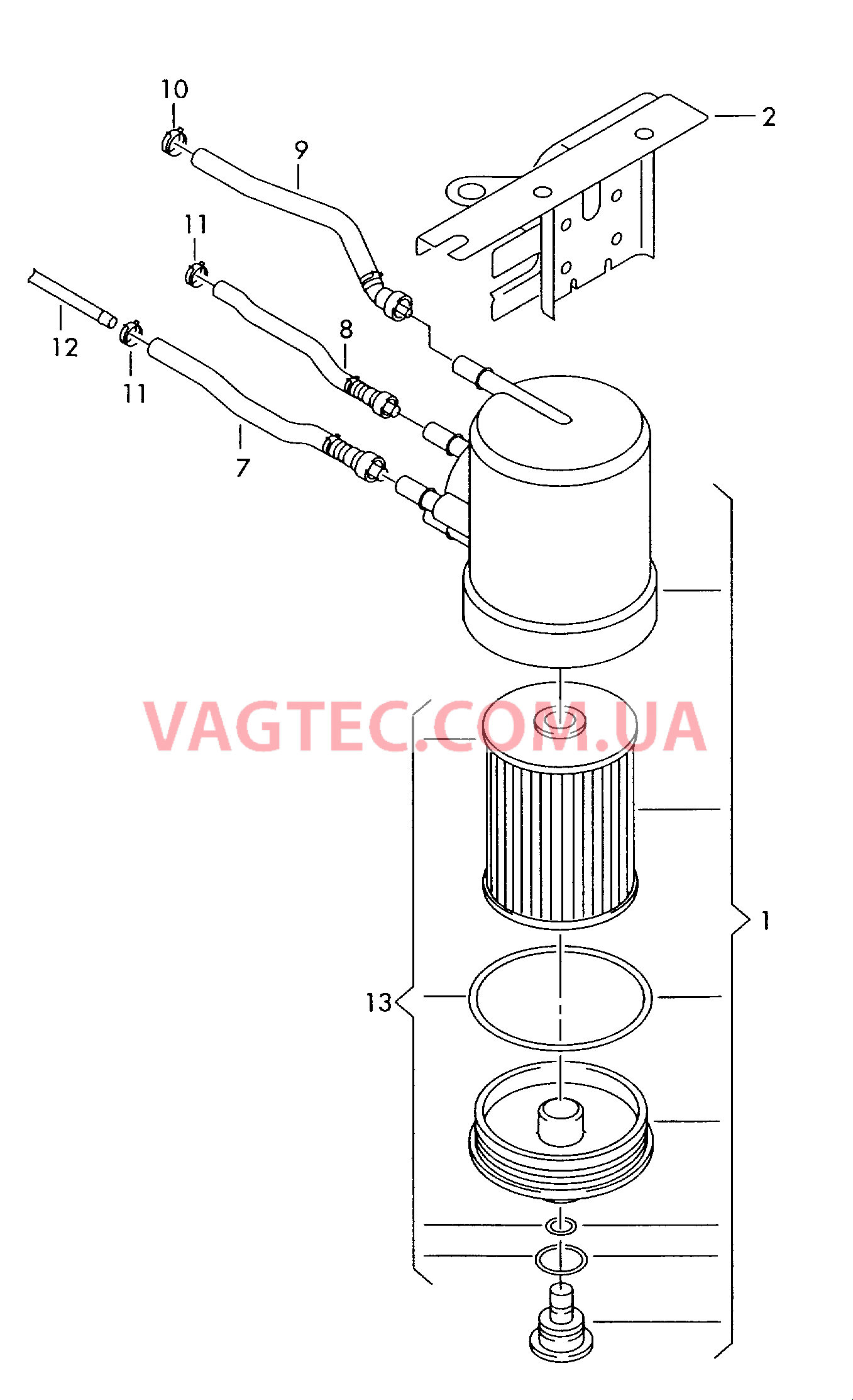 Топливный фильтр  F 8Z-3-000 001>>* для AUDI A2 2003