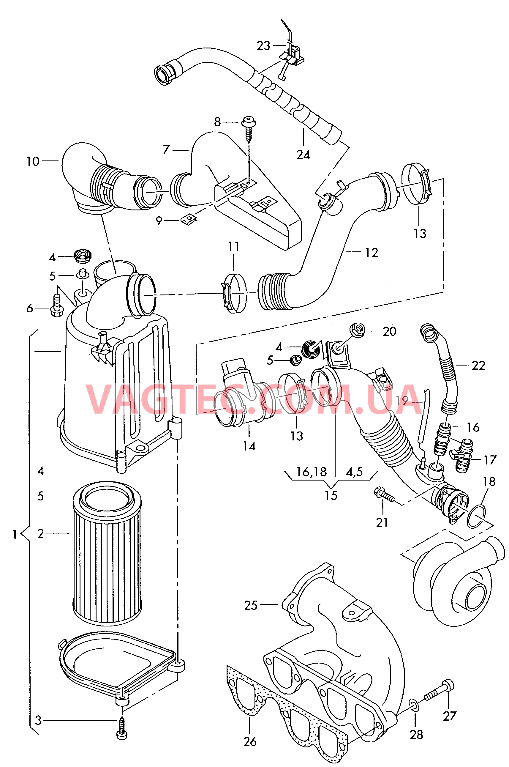  AUDI A2 Возд. фильтр с сопутств. деталями   AUDI A2 Патрубок впускного тракта Расходомер воздуха  для AUDI A2 2000