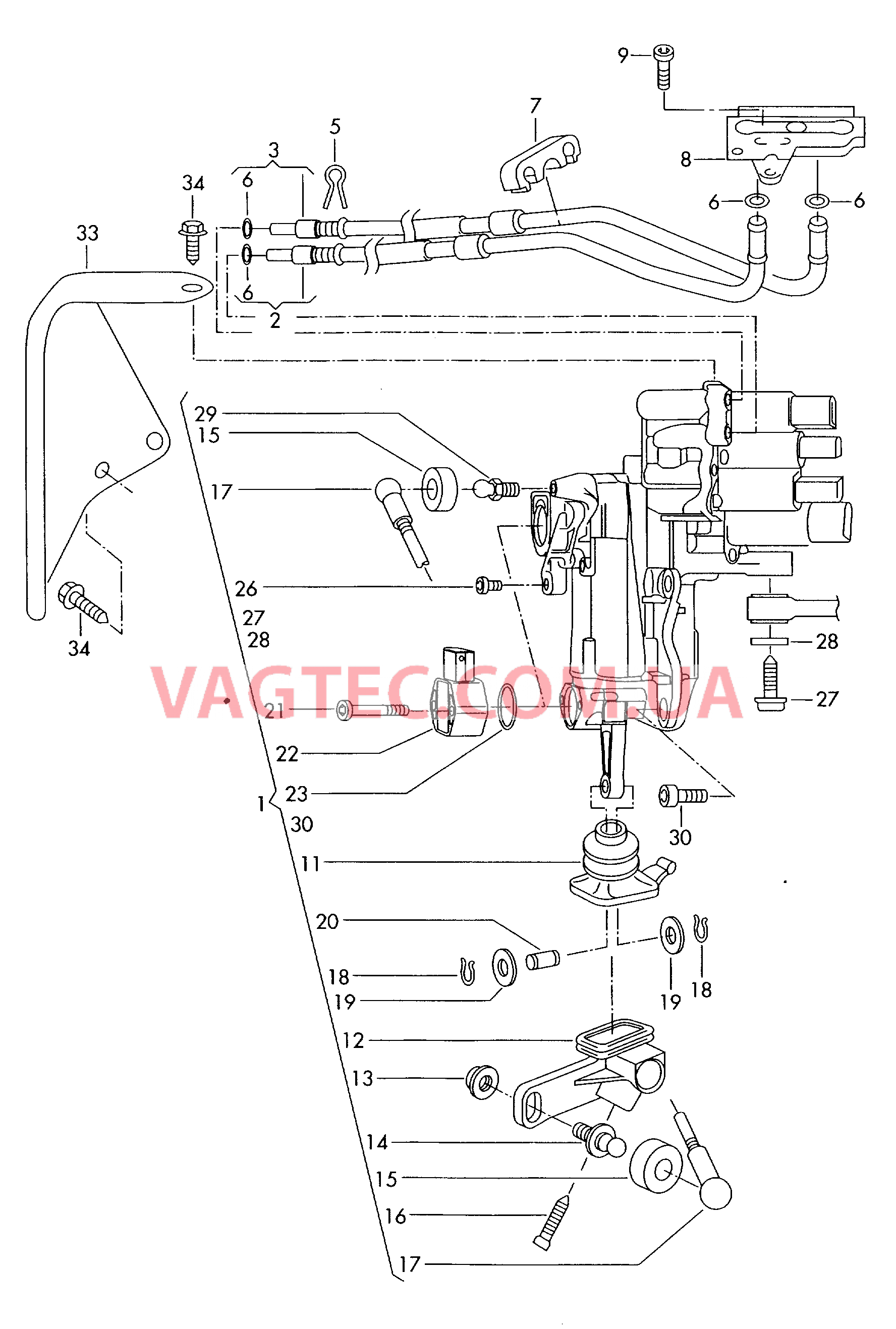  AUDI A2 Гидравлический привод сцепления  для AUDI A2 2000