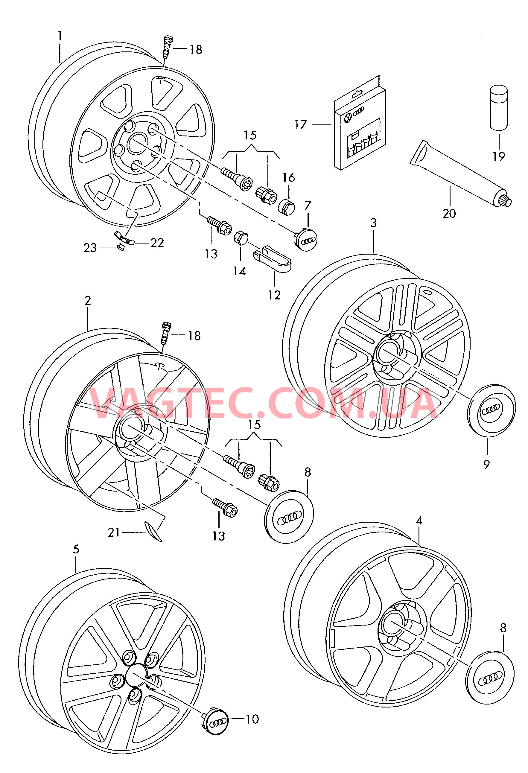 Алюминиевый диск  для AUDI A2 2004