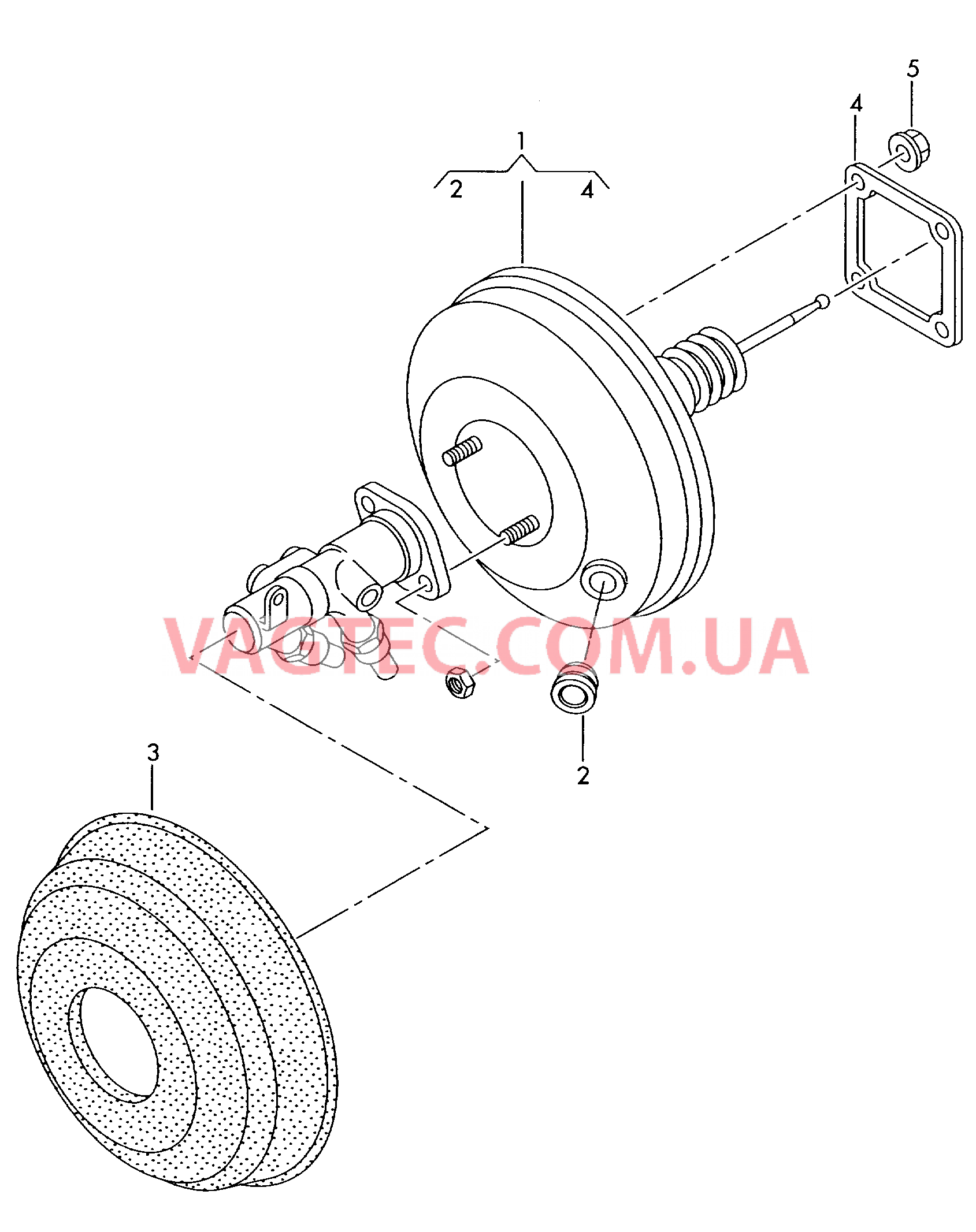 Усилитель тормозного привода  для AUDI A2 2004