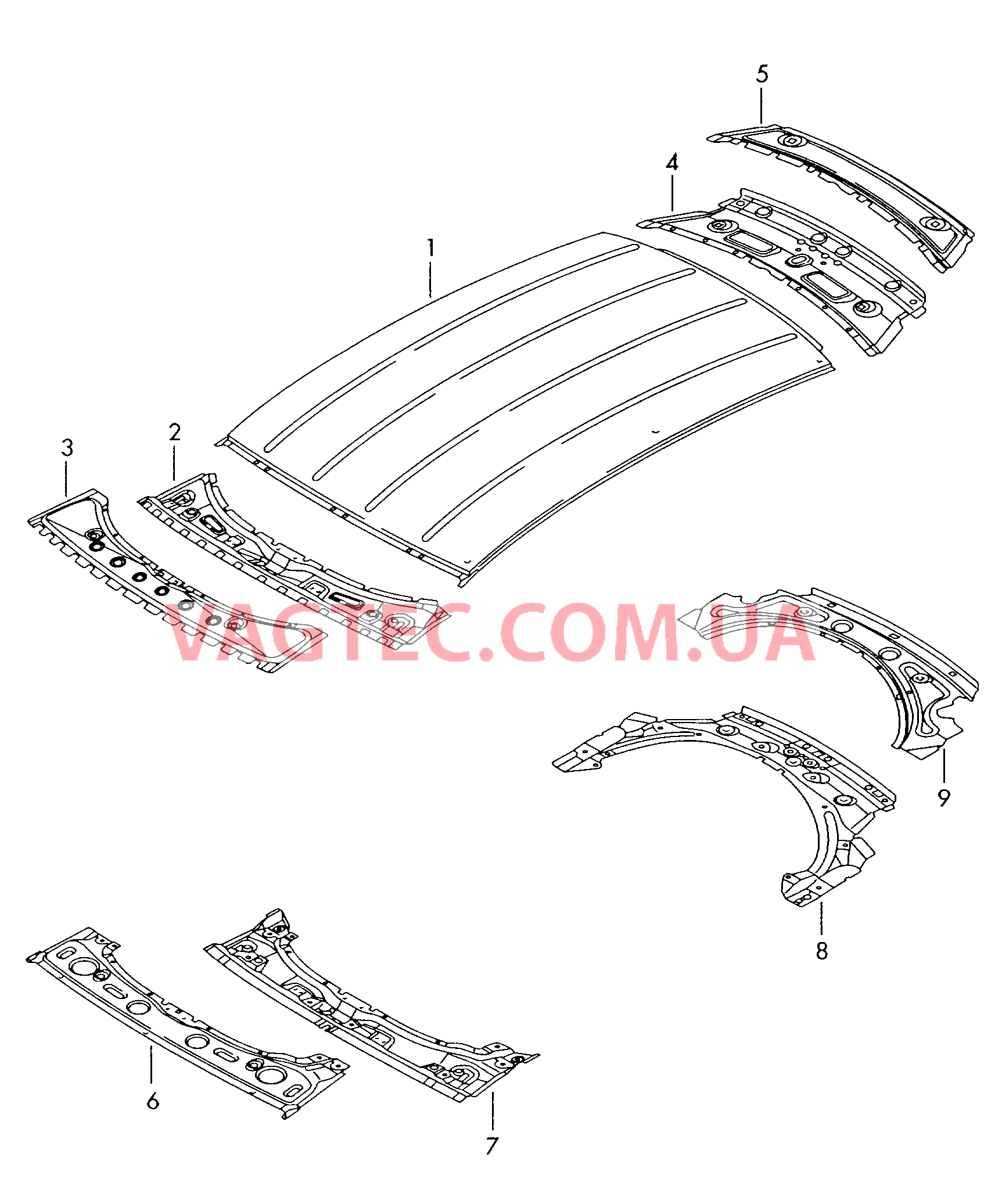 Крыша  для AUDI A2 2005