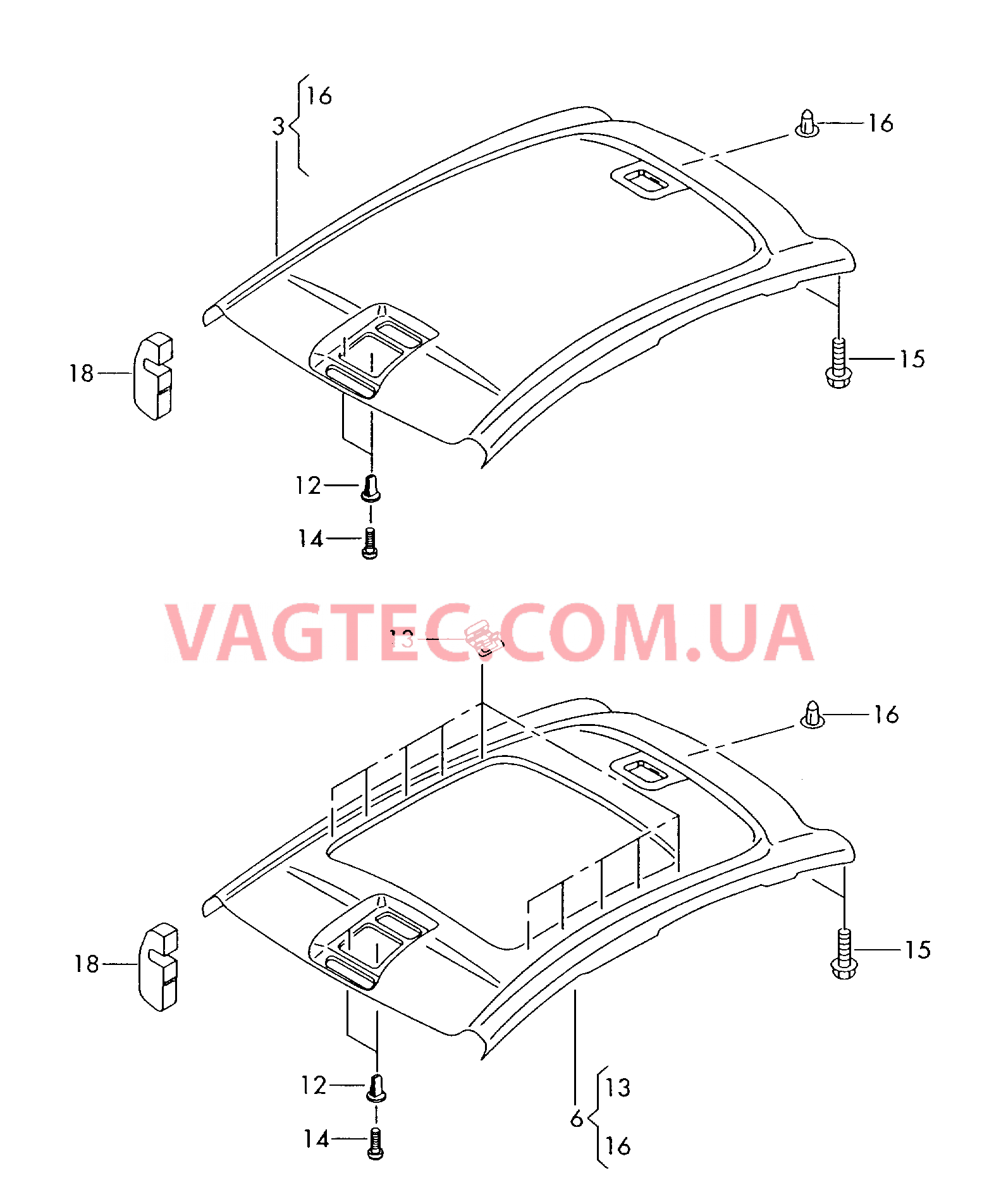 Обивка крыши  для AUDI A2 2001