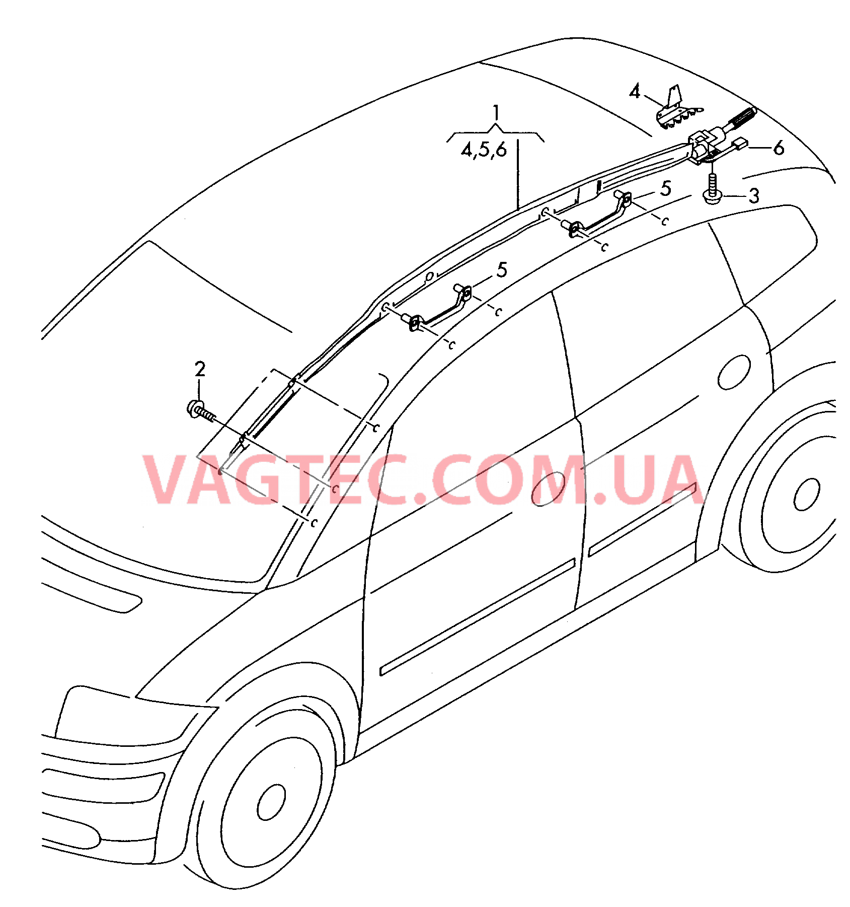 Модуль подушки без. для головы  для AUDI A2 2004