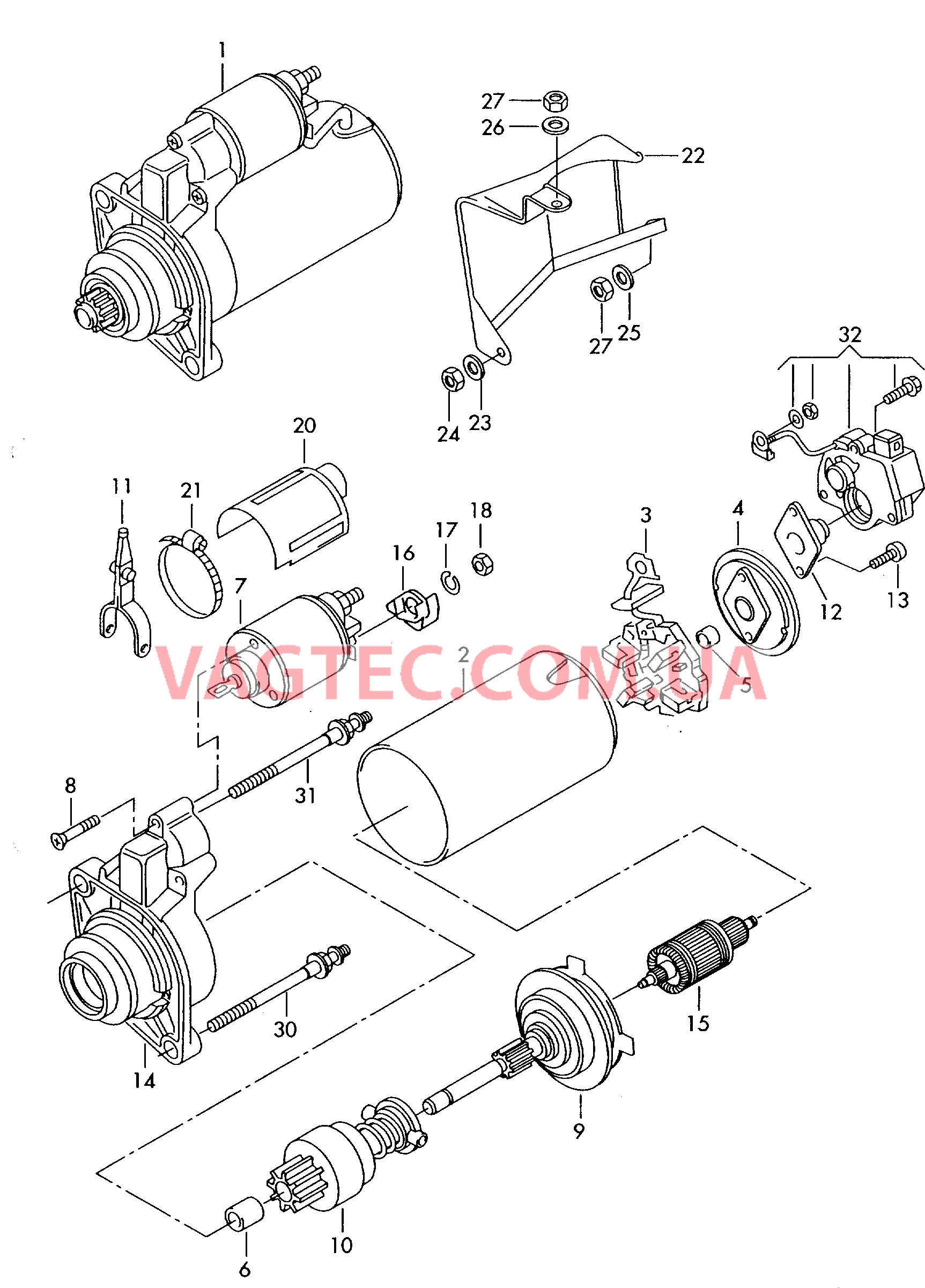  AUDI A2 Cтартер и детали не в сборе  для AUDI A2 2000