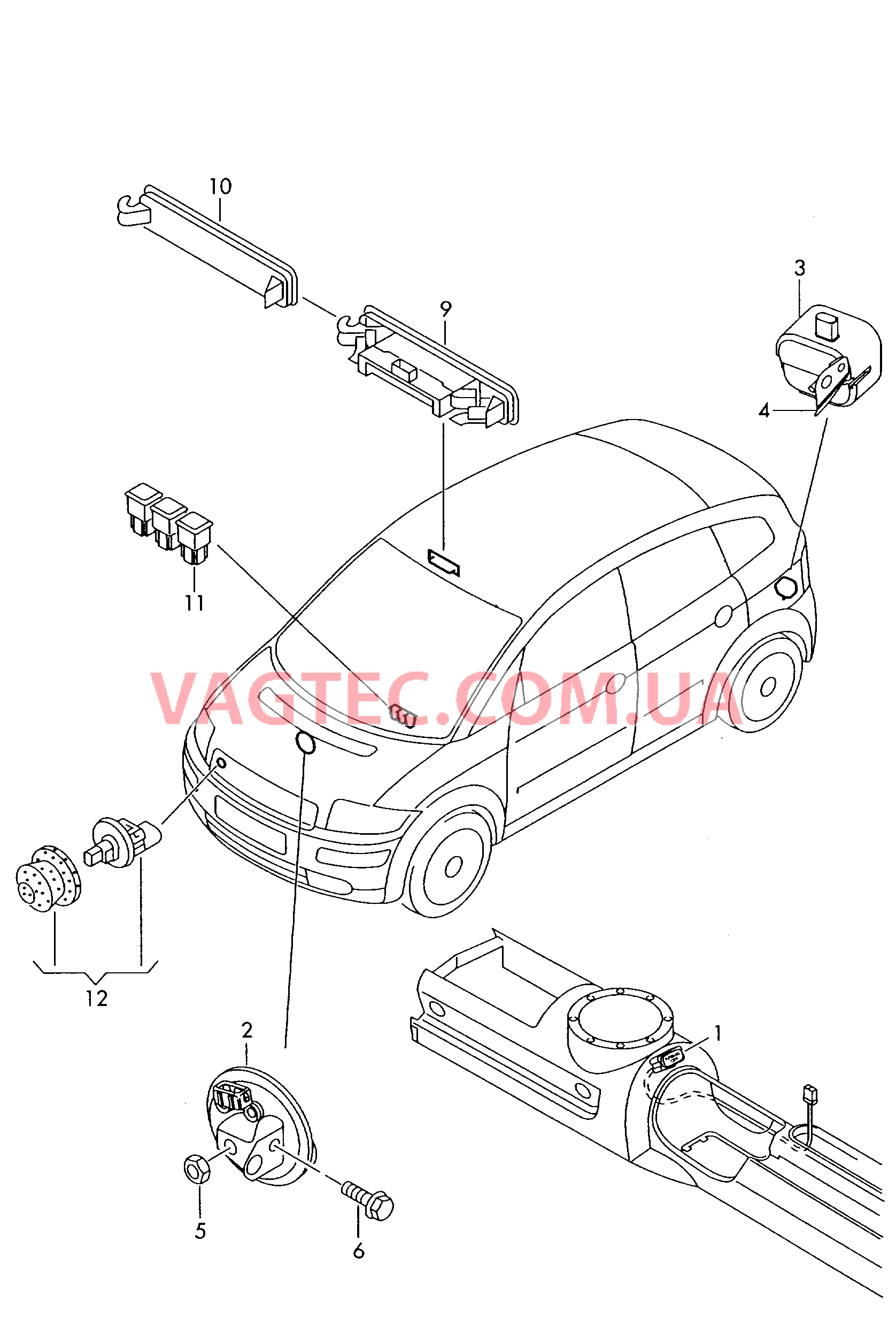 Противоугонная система  для AUDI A2 2004