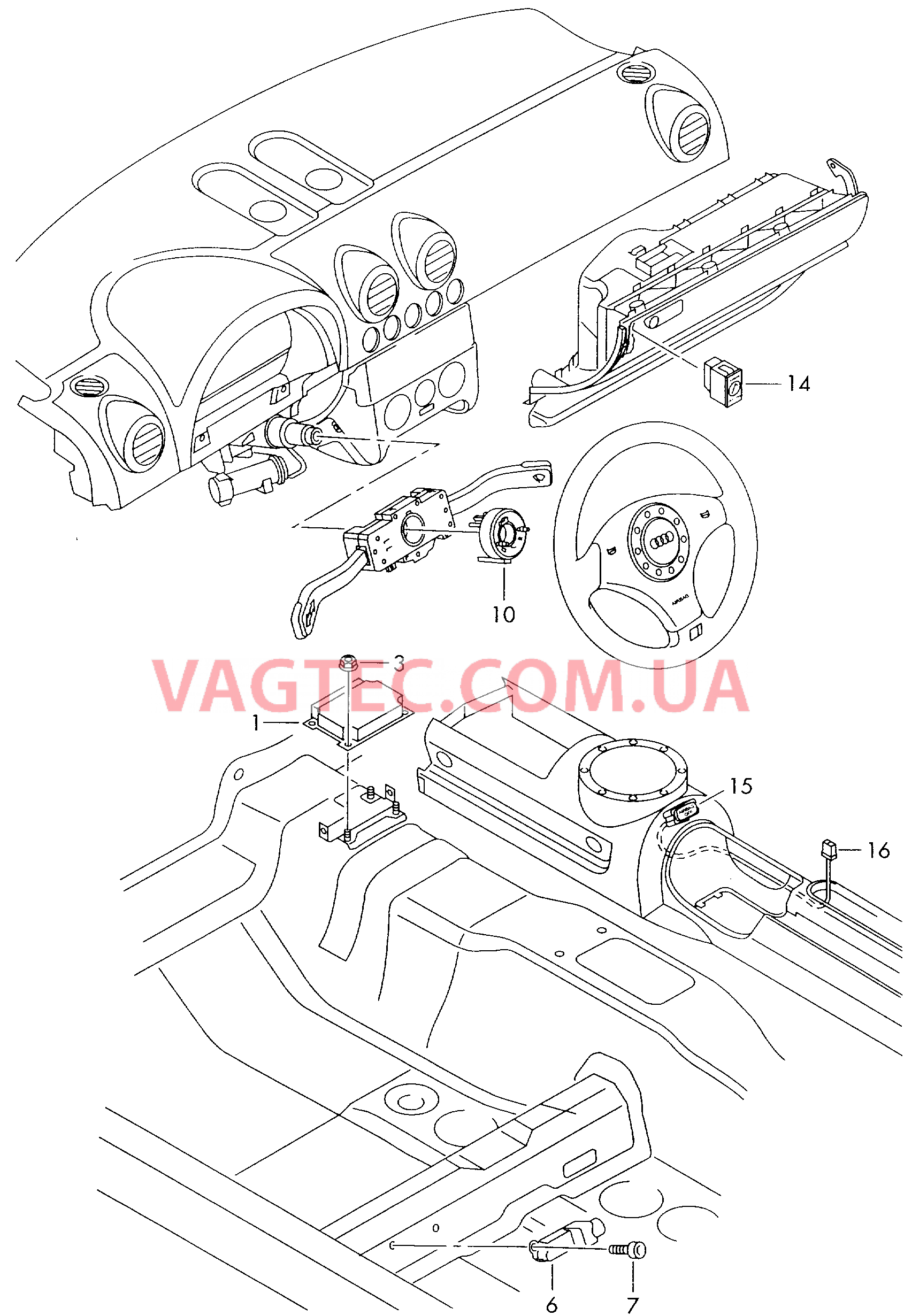 Вентиляторы радиатора, обзор  для AUDI TT 2001