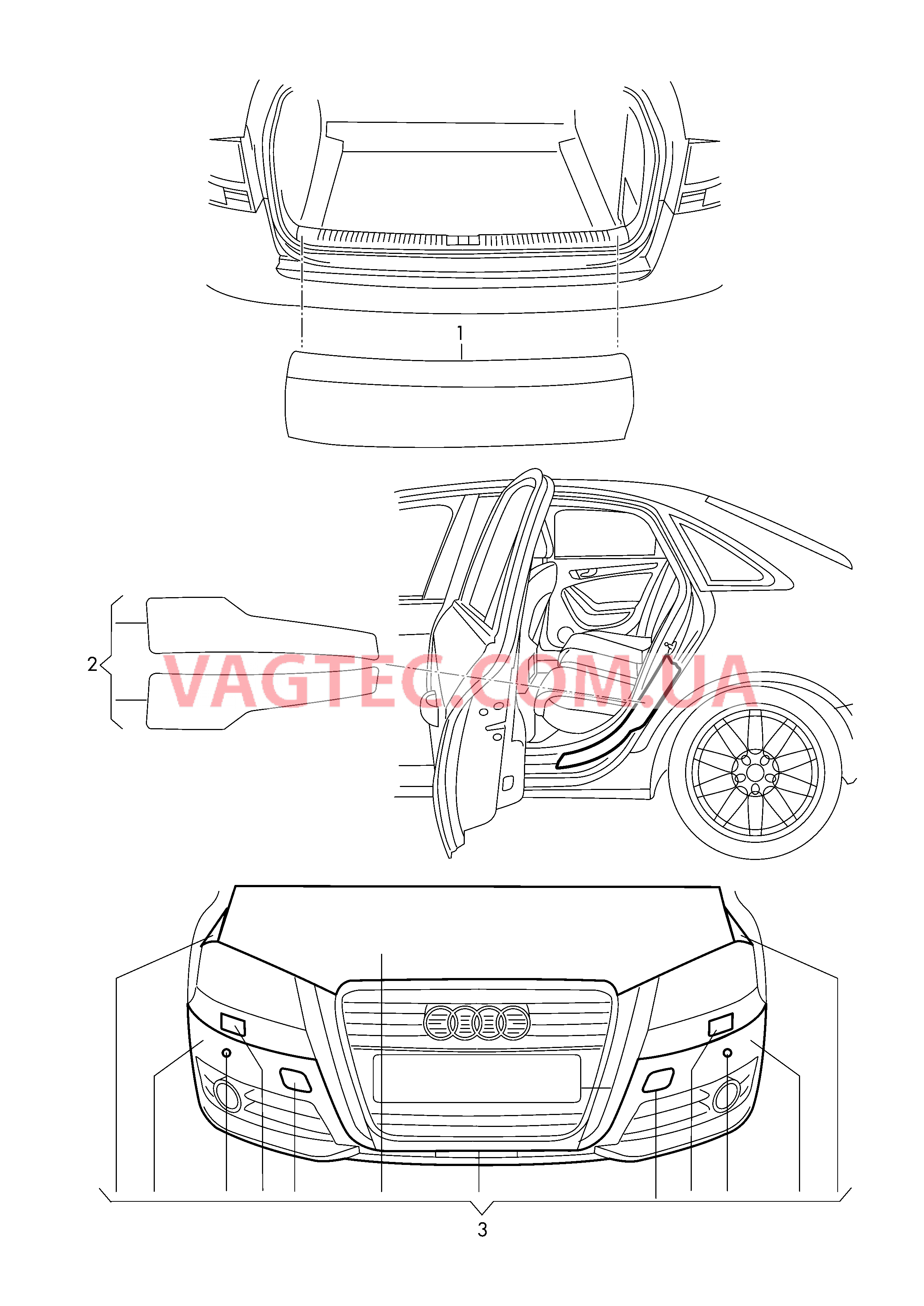  AUDI Q3 Оригинальные аксессуары Защита краёв грузового отсека Защитная плёнка порога Пленка для защиты от камней  для AUDI Q3 2012