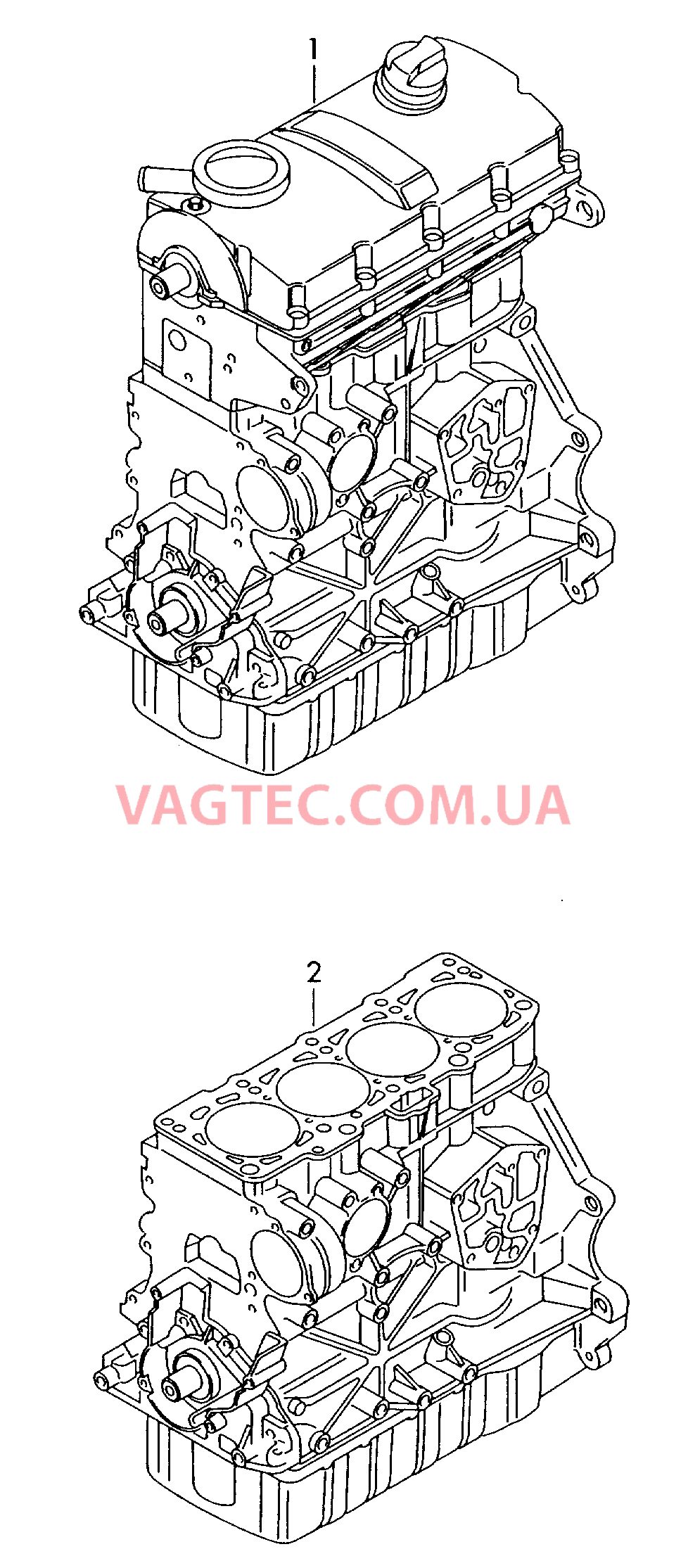 Двигатель с ГБЦ  для VOLKSWAGEN Jetta 2018-2