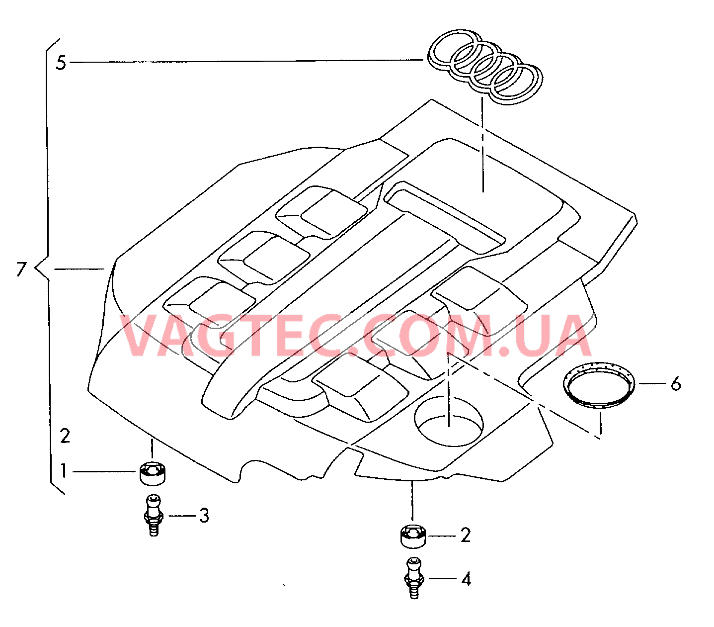 Защита картера двигателя  для AUDI A4 2008-1