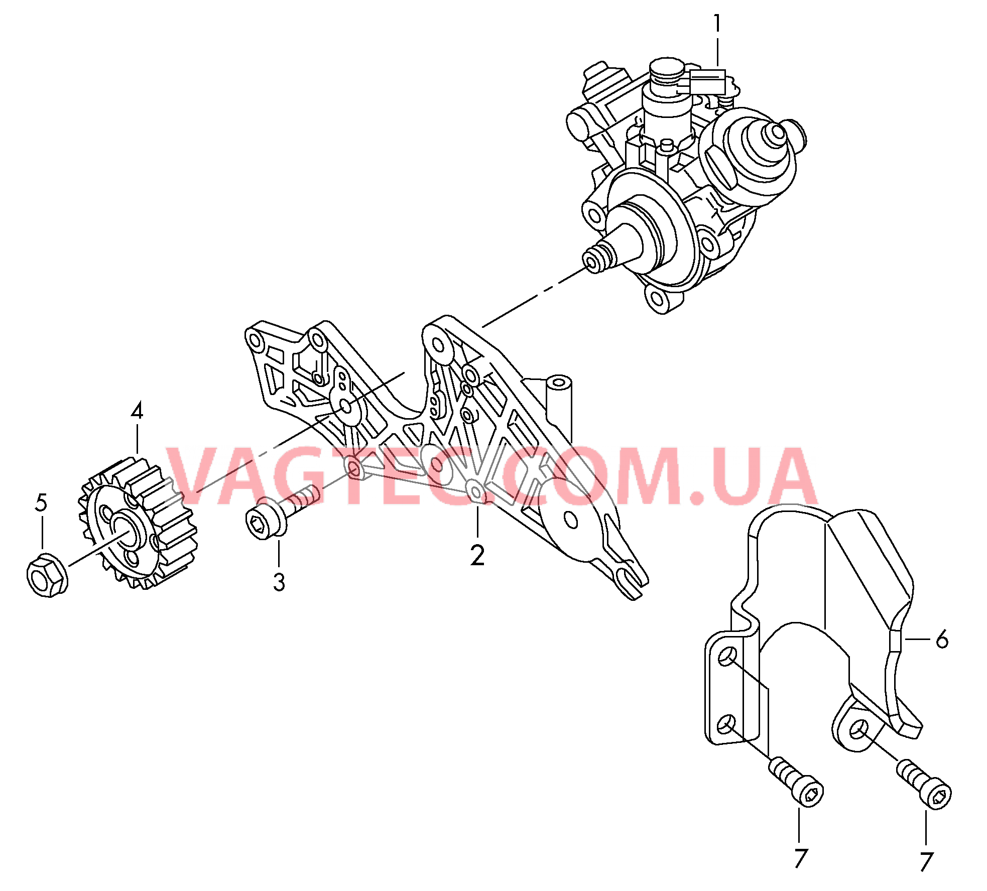 Насос высокого давления  для AUDI Q7 2011