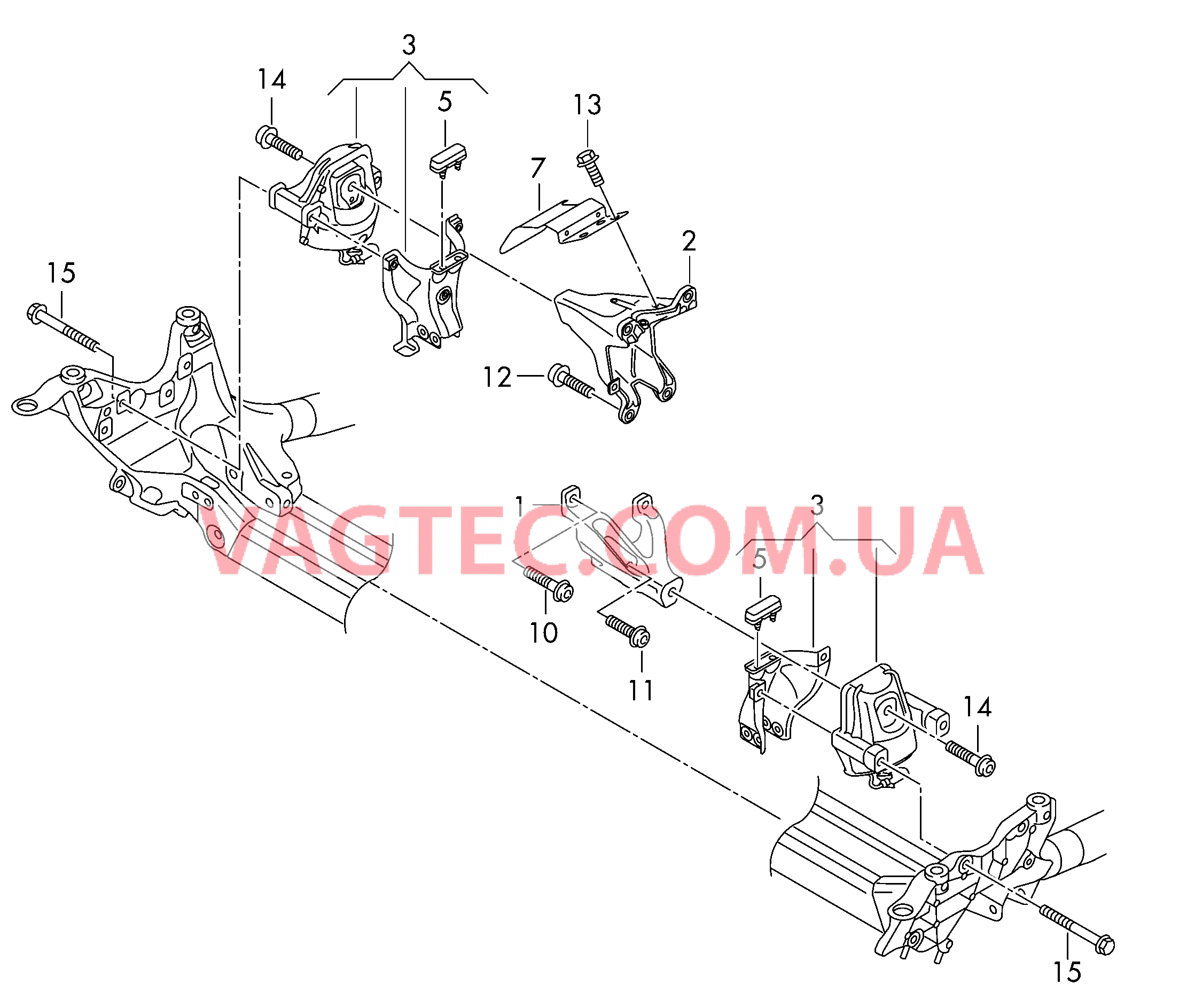 Детали крепежные для двигателя  для AUDI A4 2009