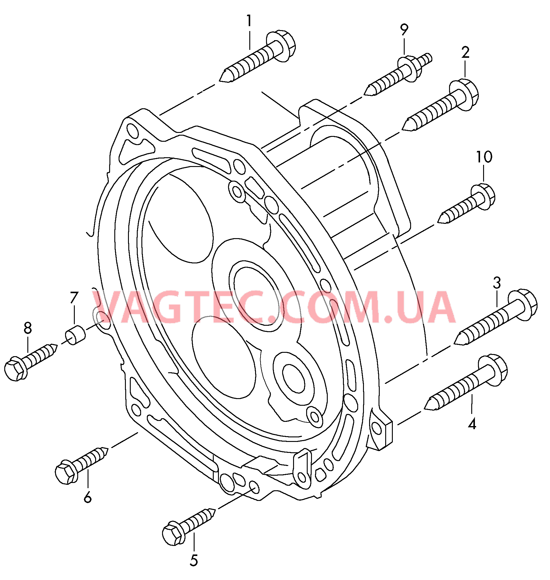 Детали крепления для двигателя и КП  7-ступенчатая КП DSG  для SEAT Ateca 2016