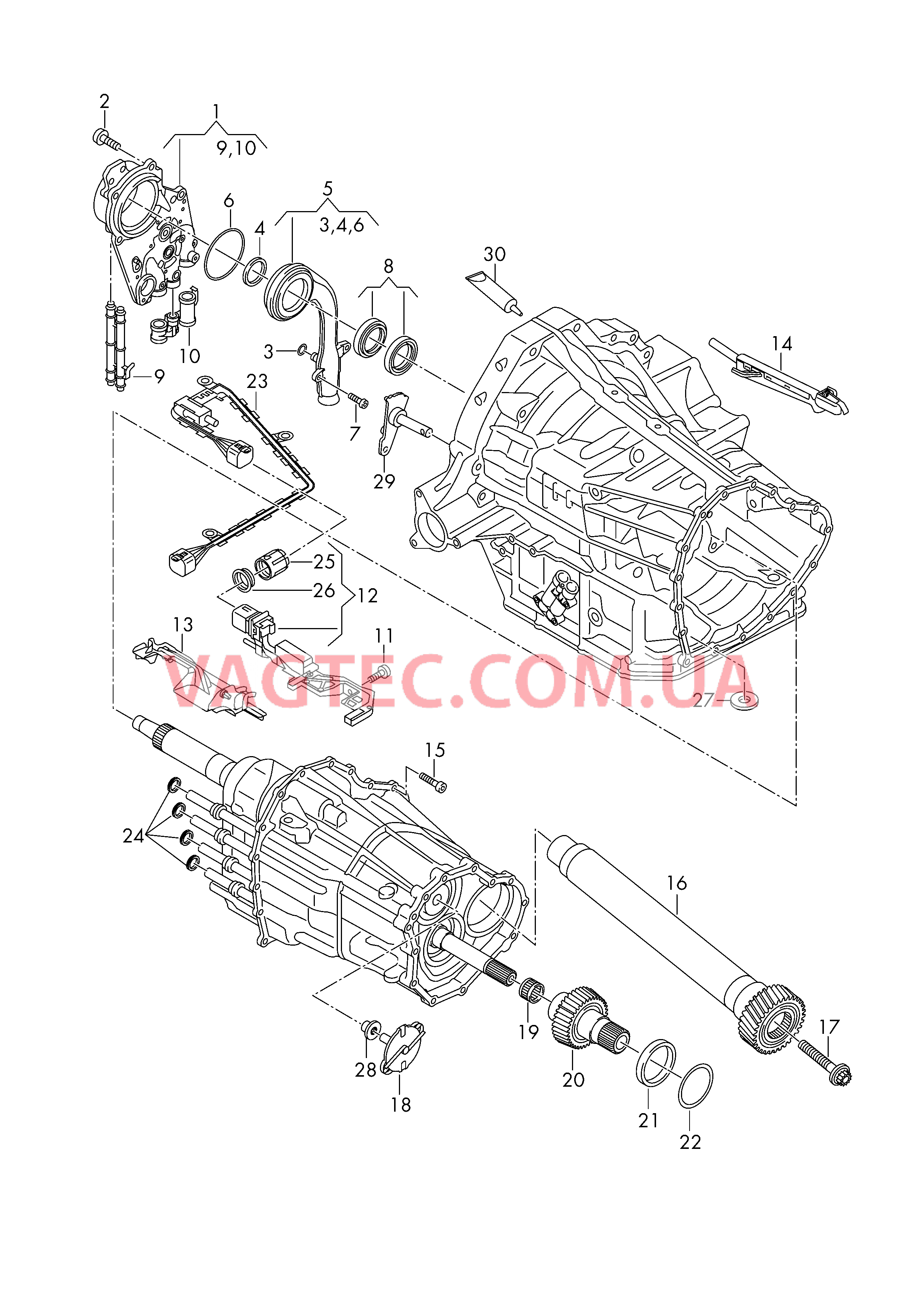  AUDI A5 / S5 Насос, масляный  AUDI A5 / S5 Модуль датчиков Детали не в сборе для 7-ступ. КП DSG  для AUDI A5 2008