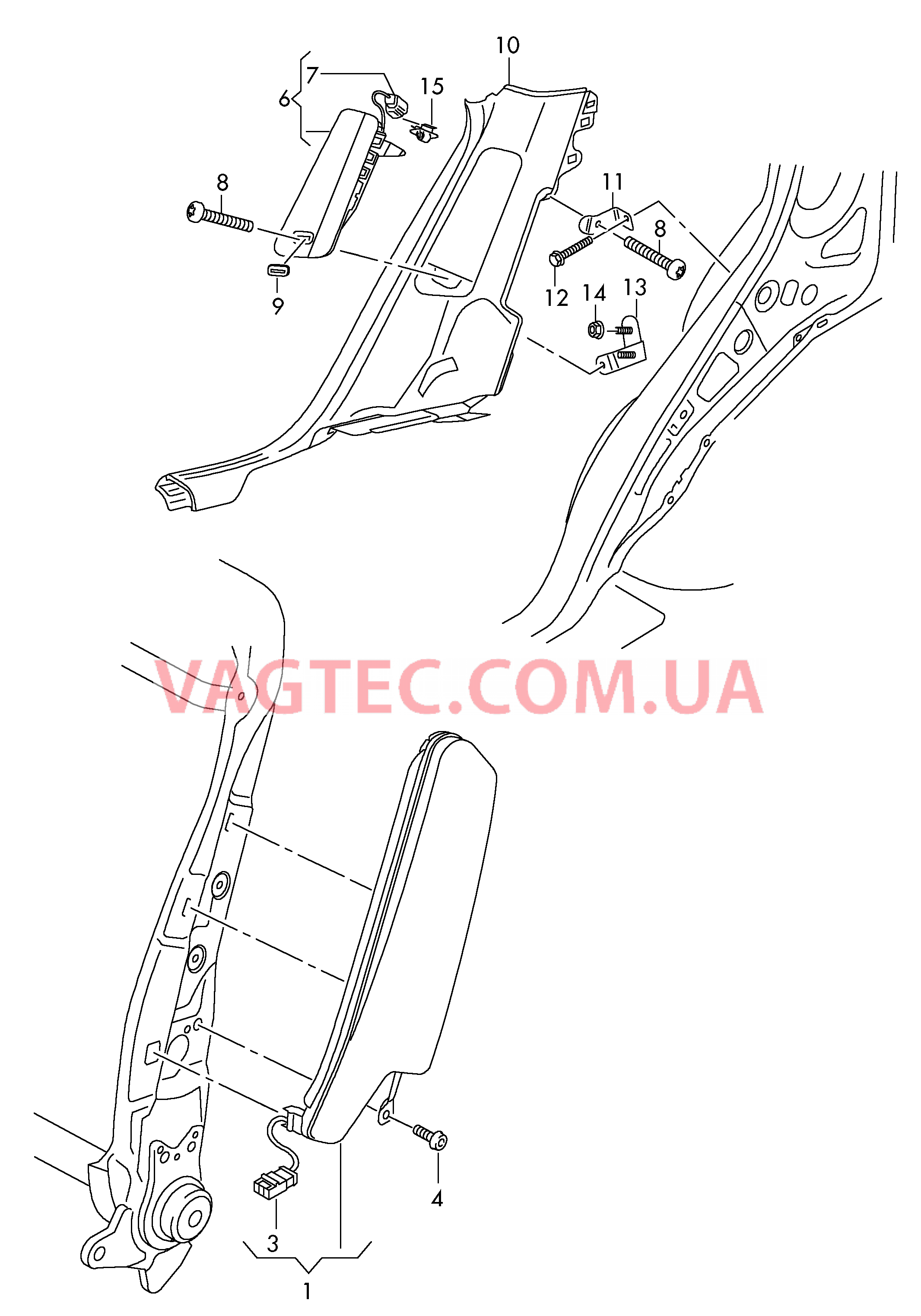Модуль боковой подушки безоп.  для AUDI Q5 2017