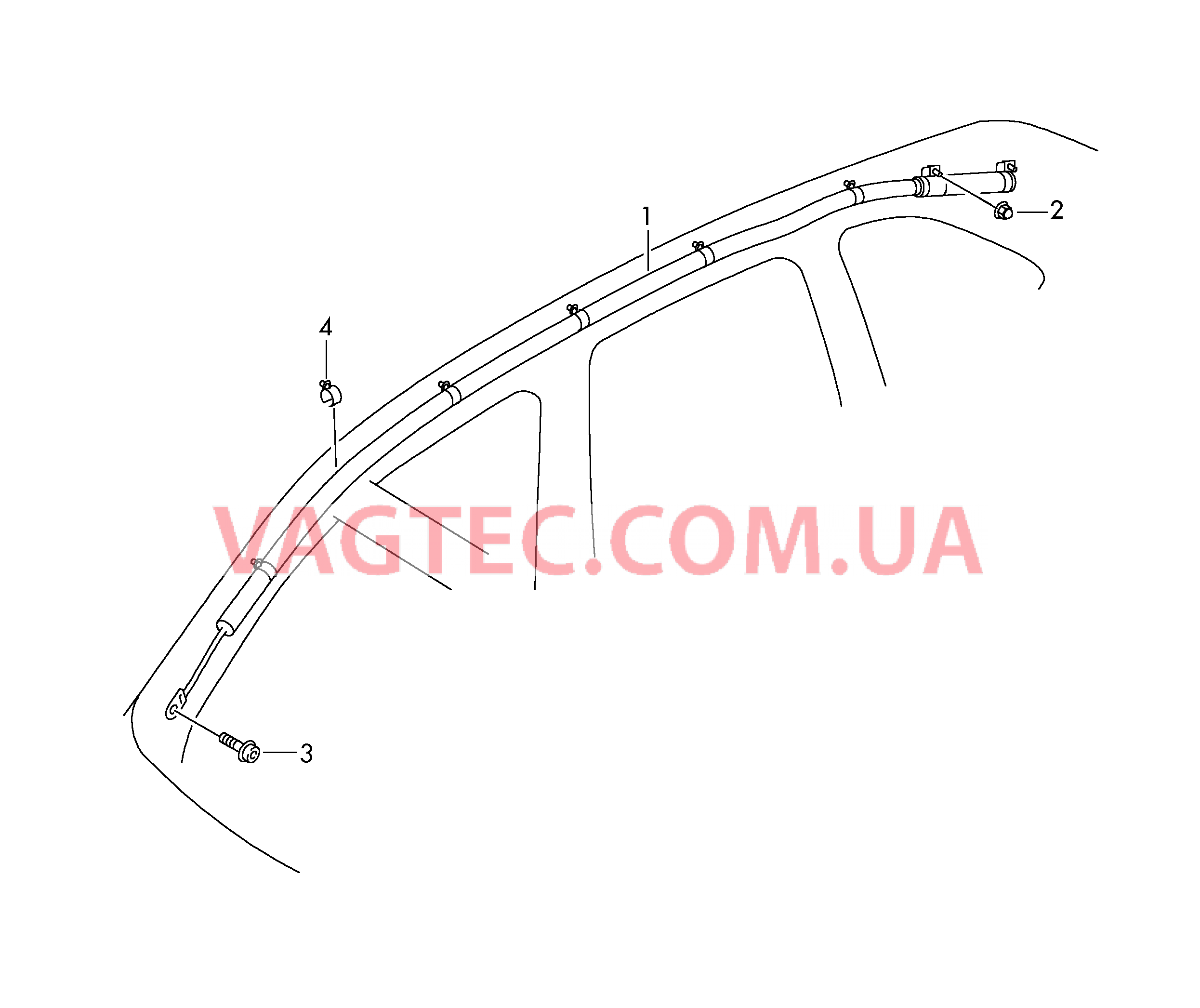 Модуль подушки без. для головы *** Внимание! Опасный груз *** Cмотри руководство по ремонту  для AUDI RS4 2015