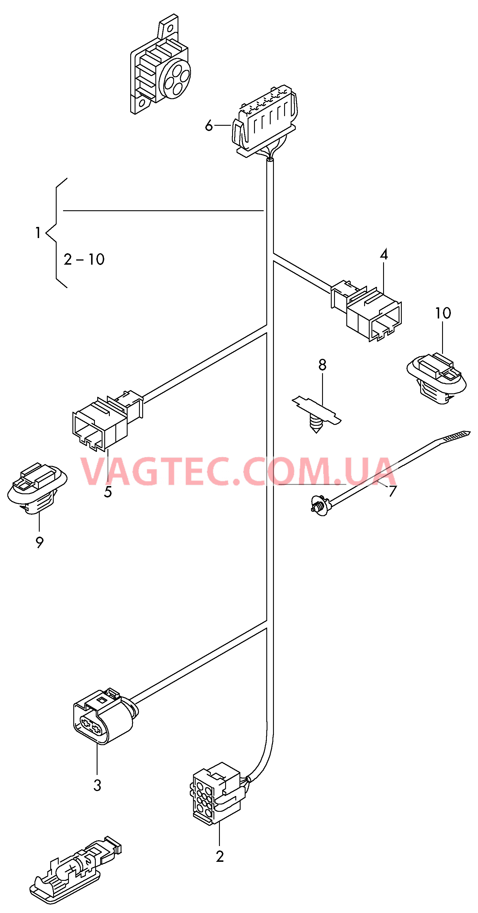 Жгут проводов каркаса сиденья  для AUDI RS3 2016