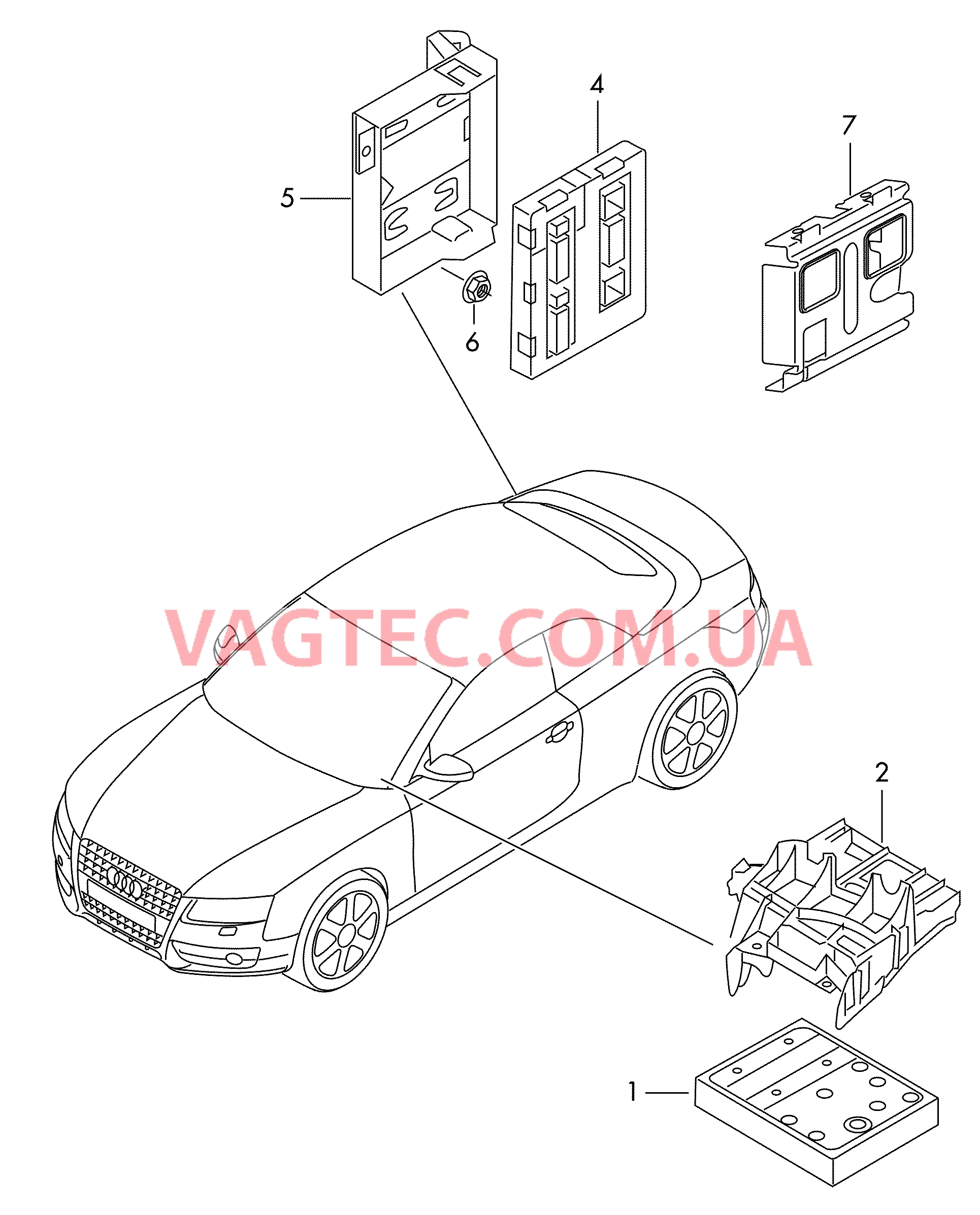 Блок управления бортовой сети  D -    MJ 2010>> для AUDI R8 2008