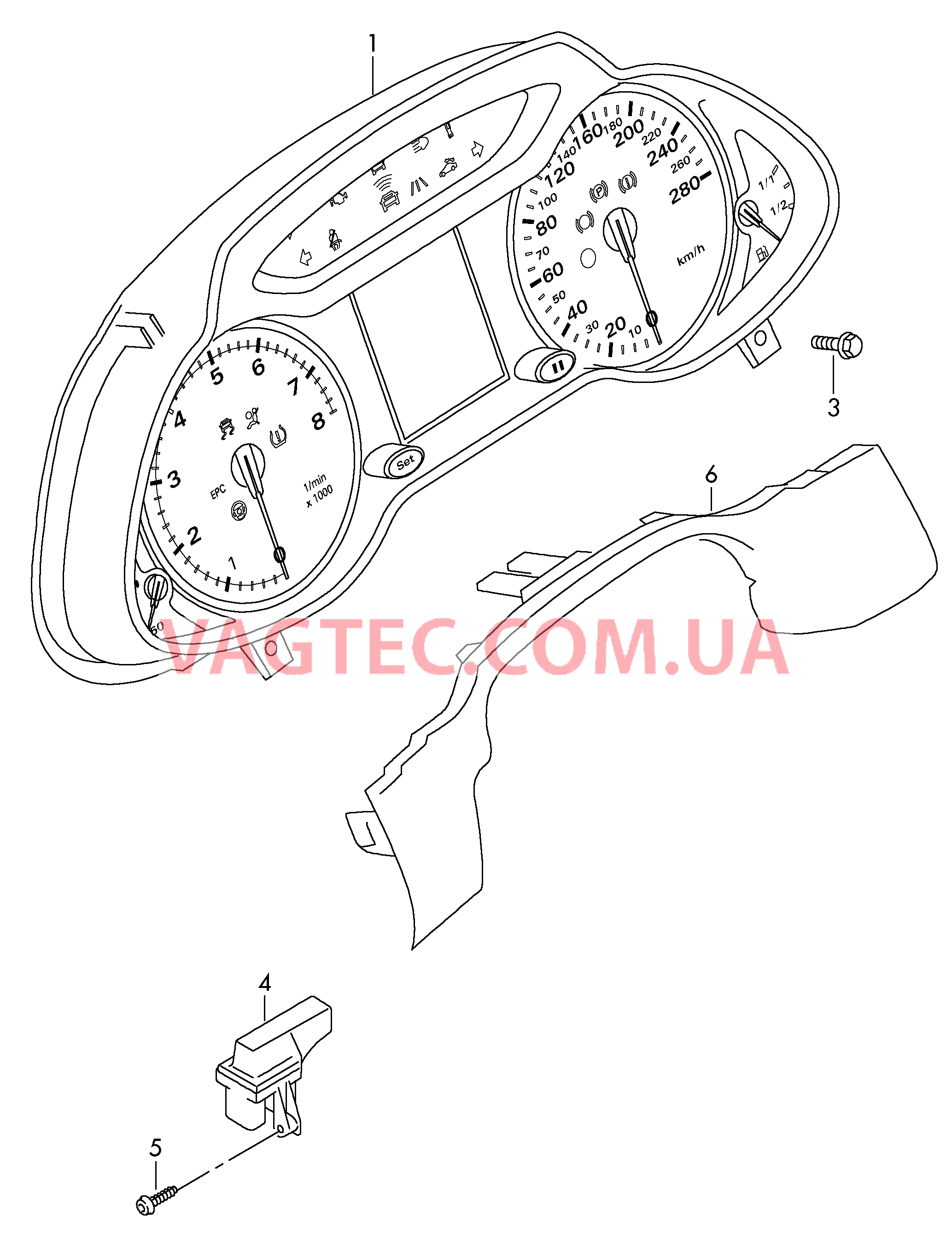 Комбинация приборов Приёмник радиочасов  для AUDI Q5 2011