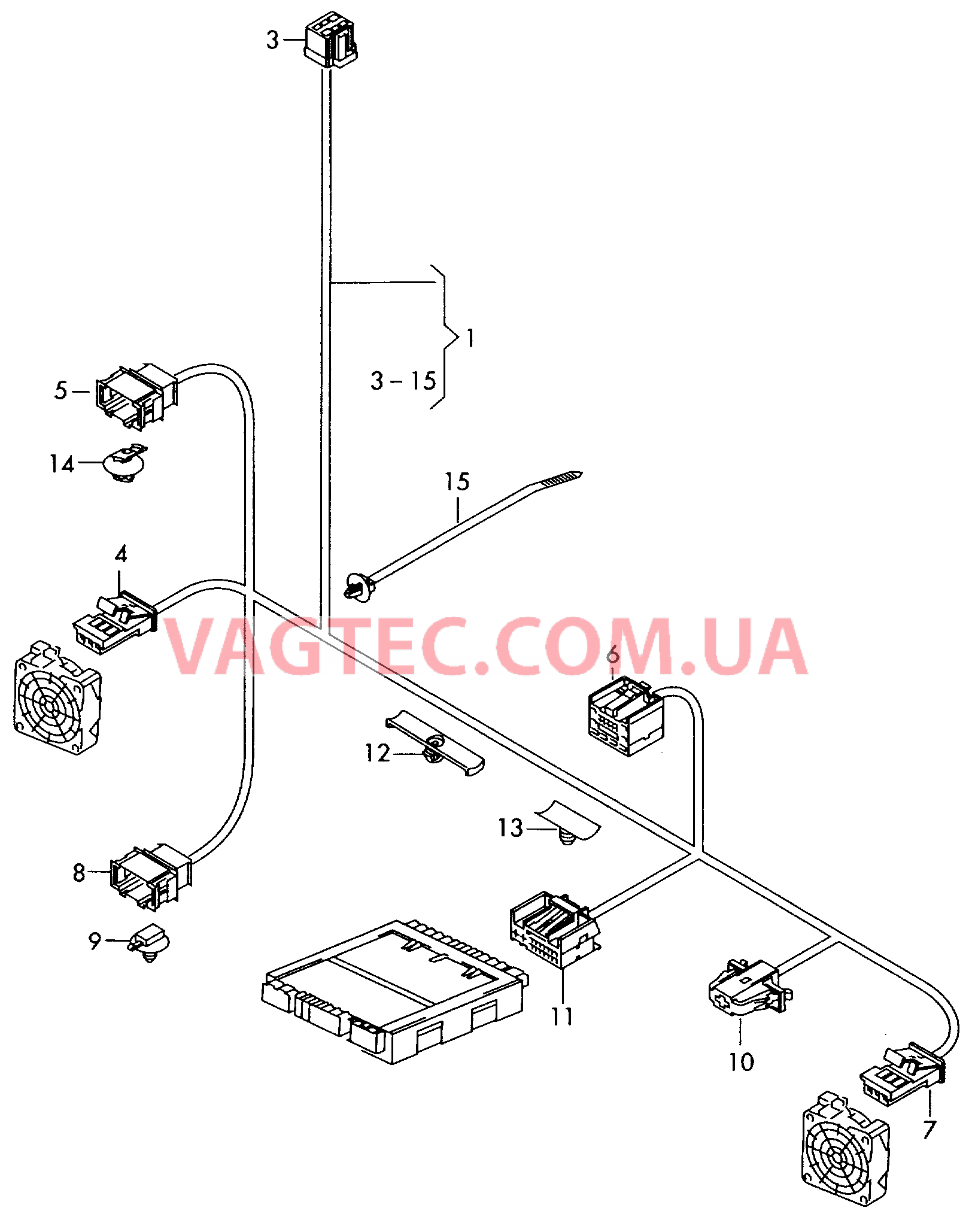 Жгут проводов вентиляции сиденья  для AUDI RS5C 2014