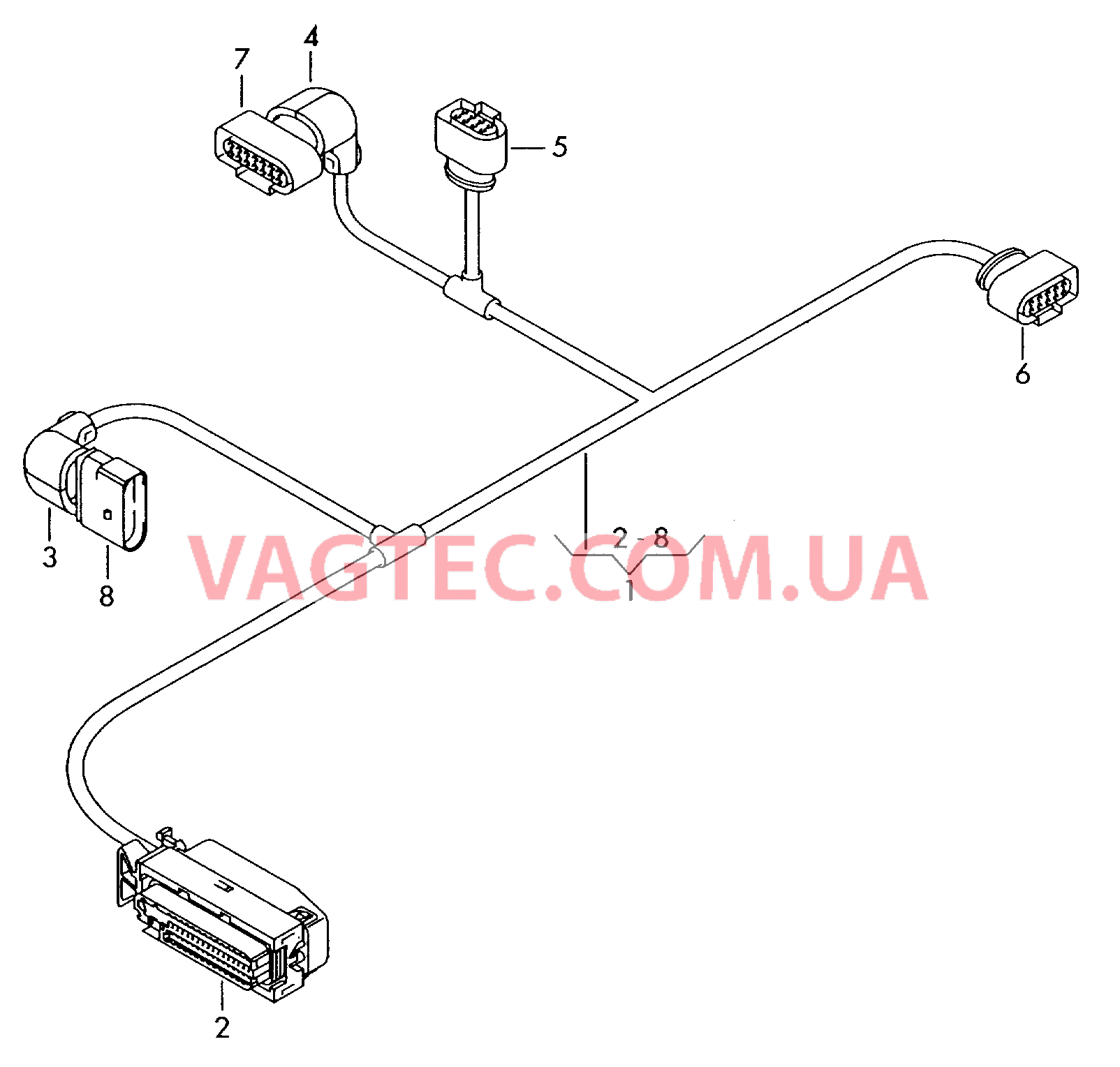 Жгут проводов для АКП  для VOLKSWAGEN Touran 2003