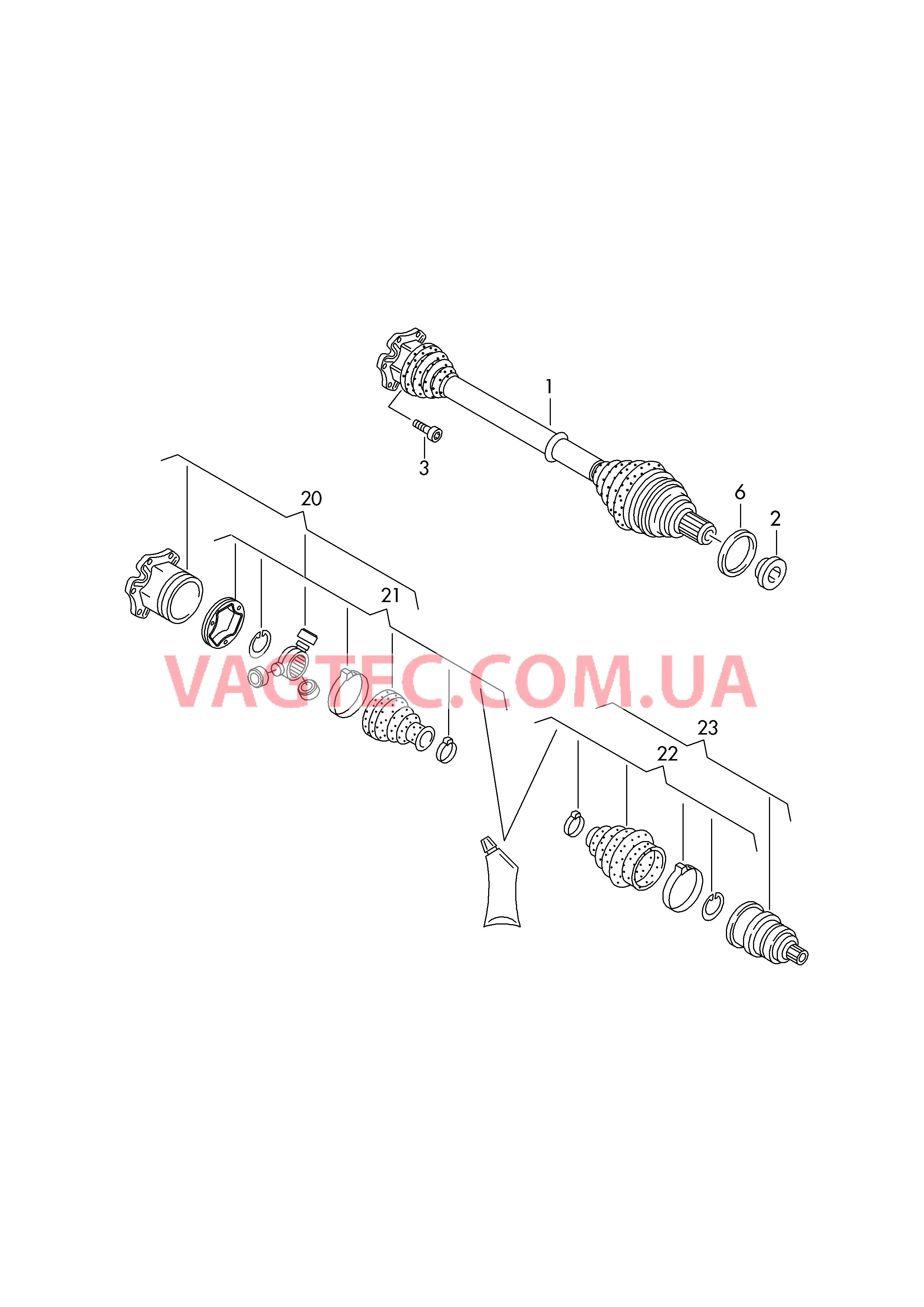 Приводной вал  для AUDI A1 2018