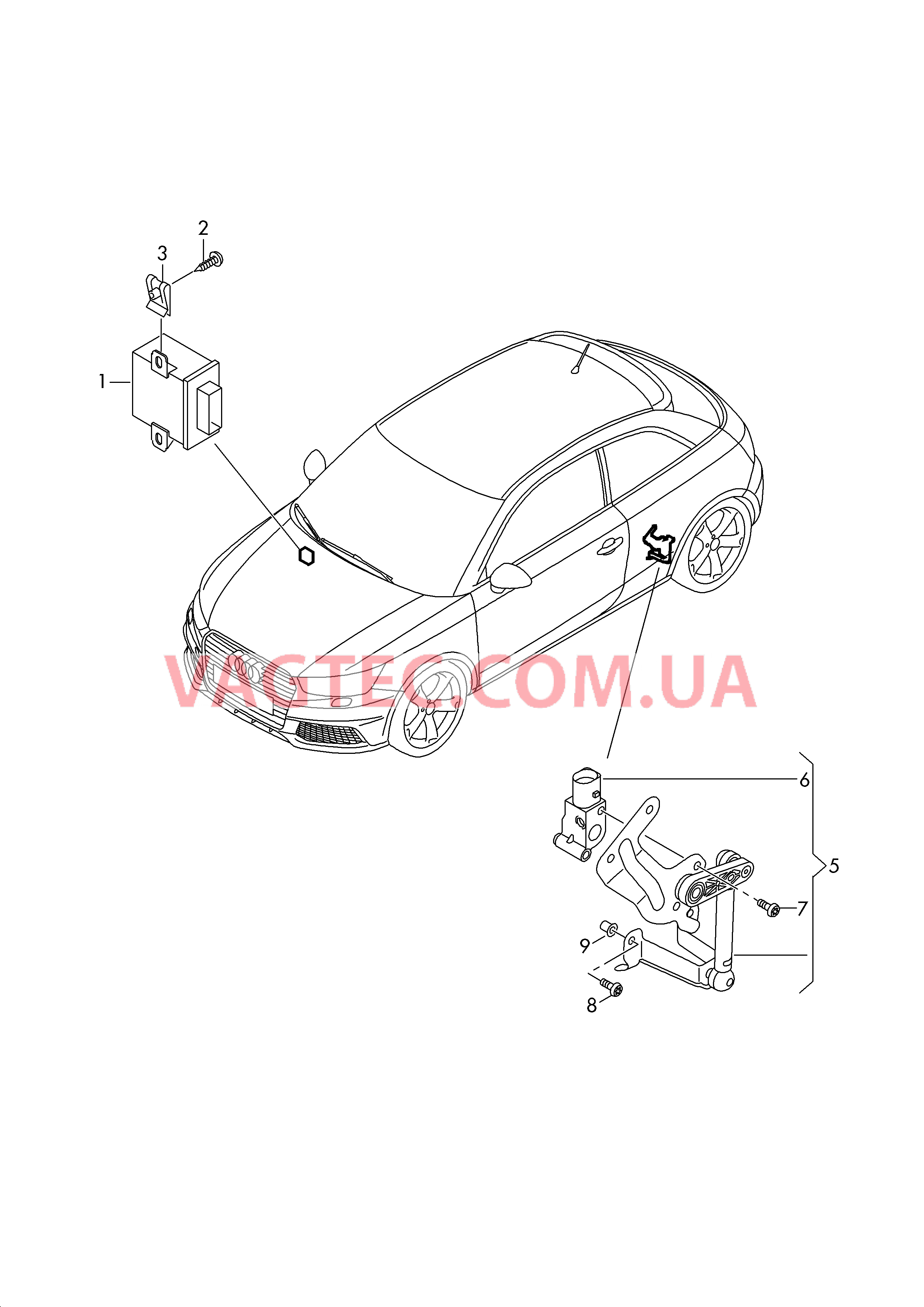 Корректор фар  для AUDI A1 2017
