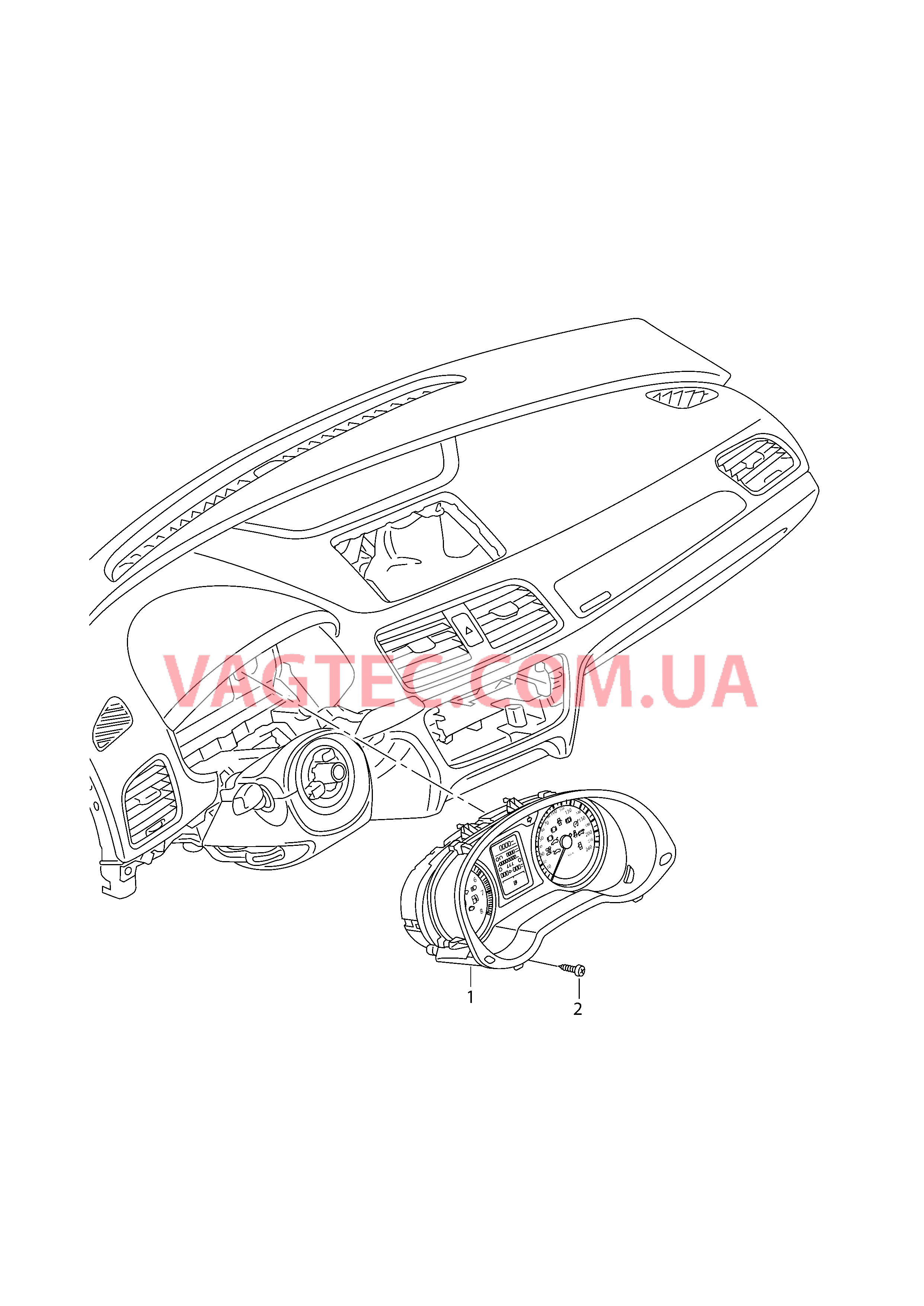 Комбинация приборов  для AUDI Q3 2015