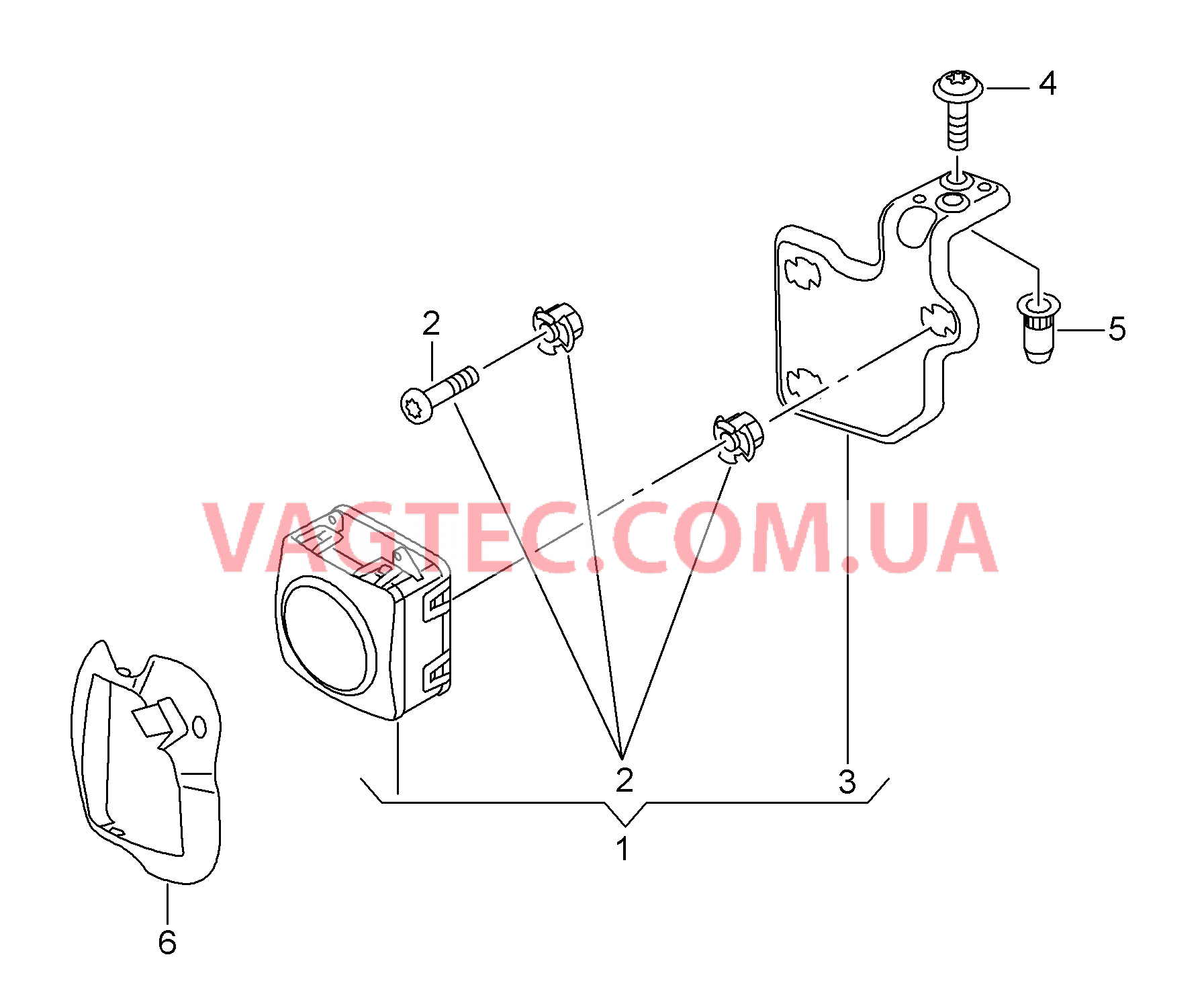 Радарный датчик для автомобилей, оборудованнных круиз-контролем и автоматич. регулятором дистанции  для AUDI Q5 2014