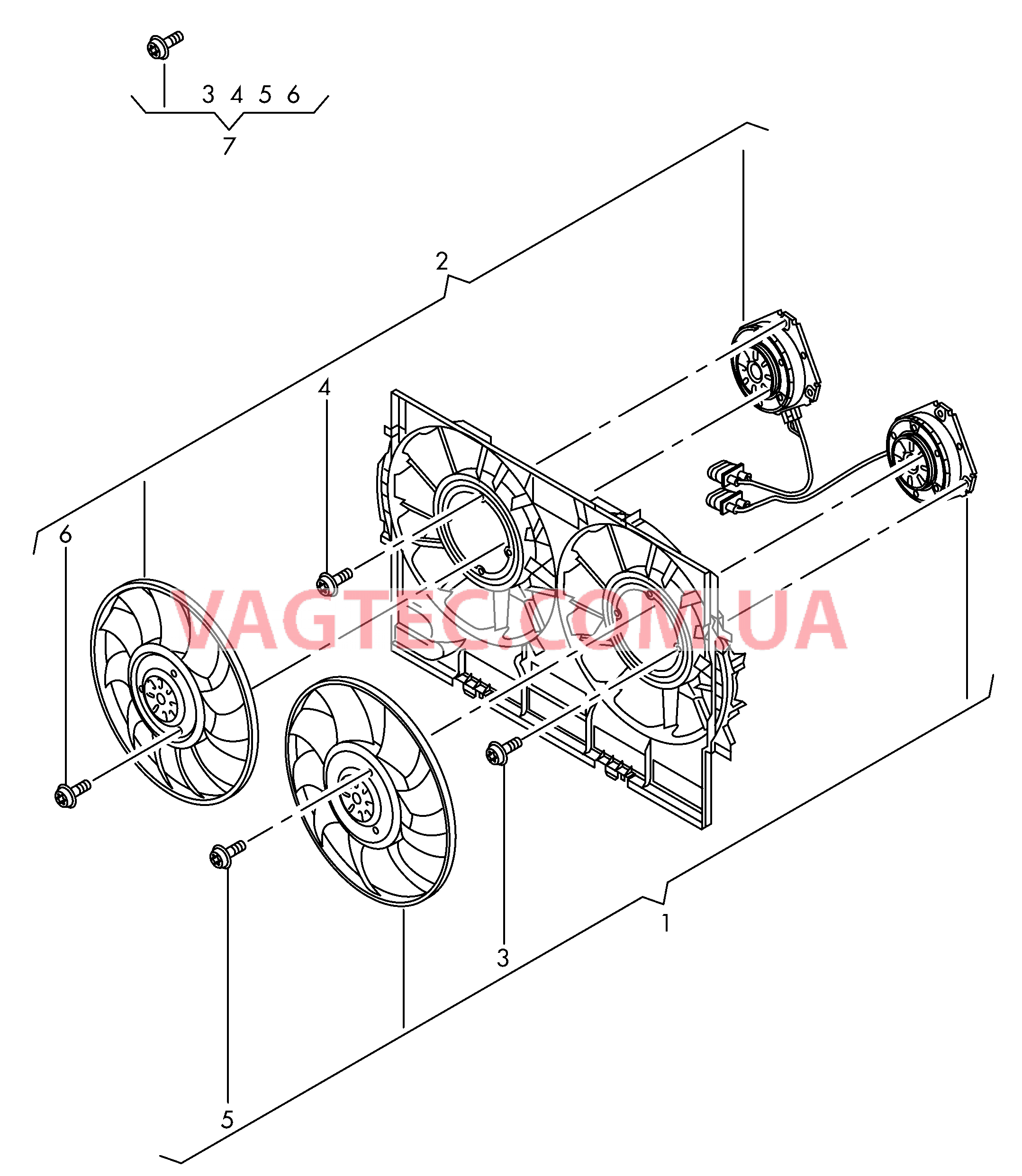Вентилятор радиатора Детали не в сборе  для AUDI A8 2010-1