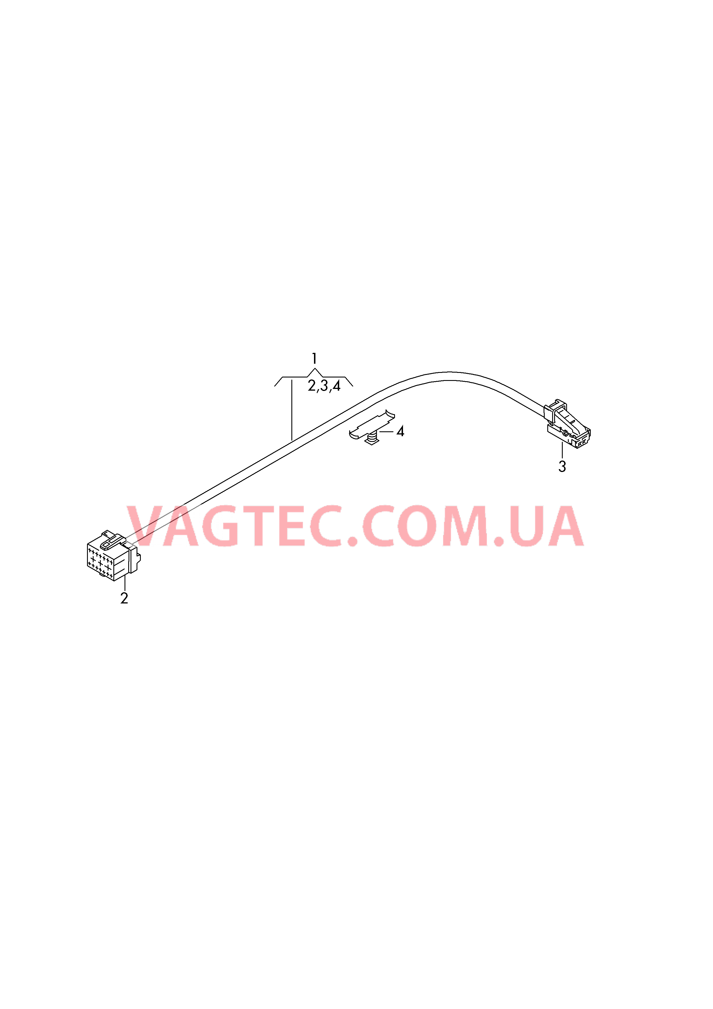 Жгут проводов каркаса сиденья  для AUDI Q7 2018