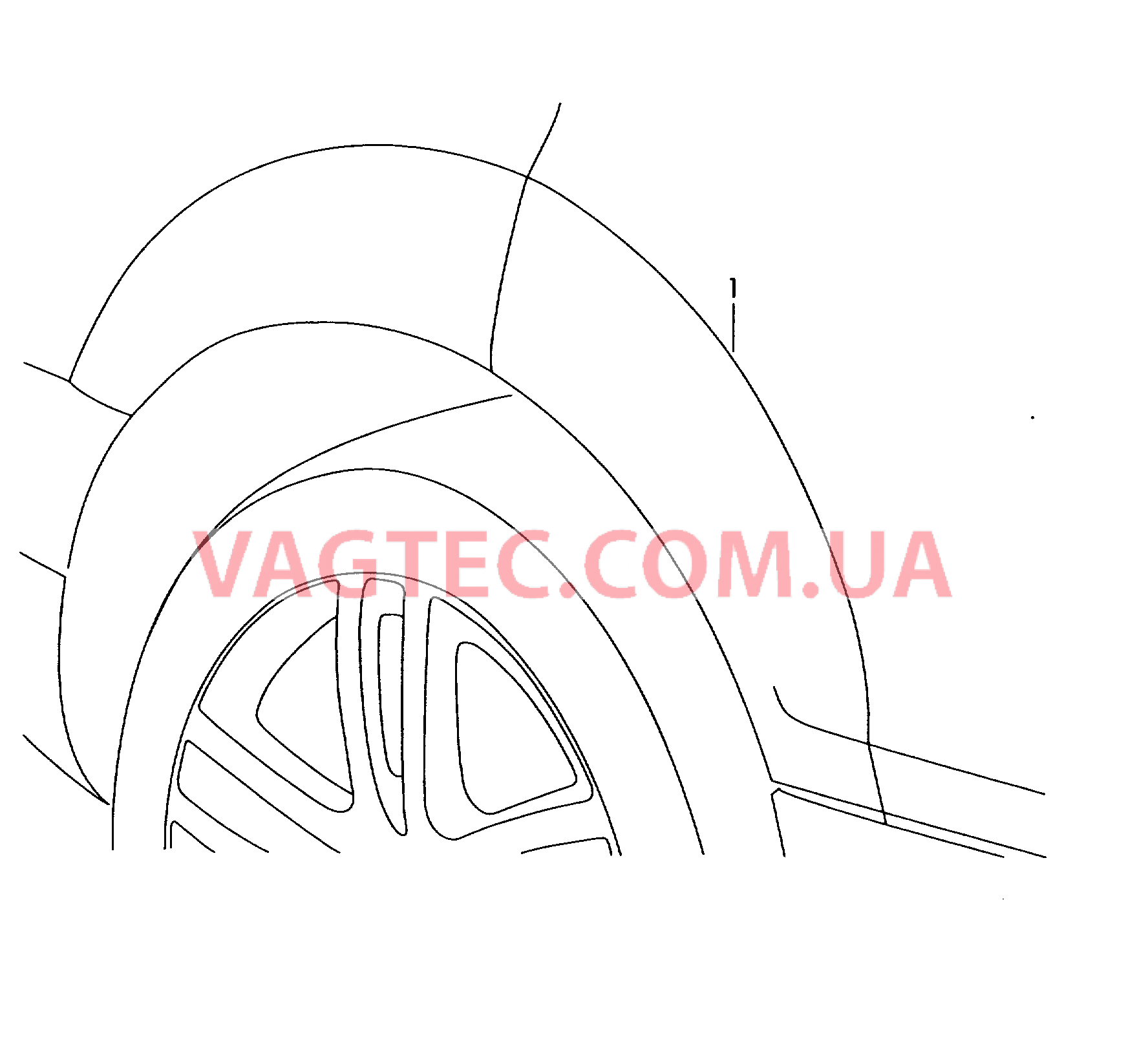 Оригинальные аксессуары Защитная плёнка арки колеса  для AUDI Q7 2015