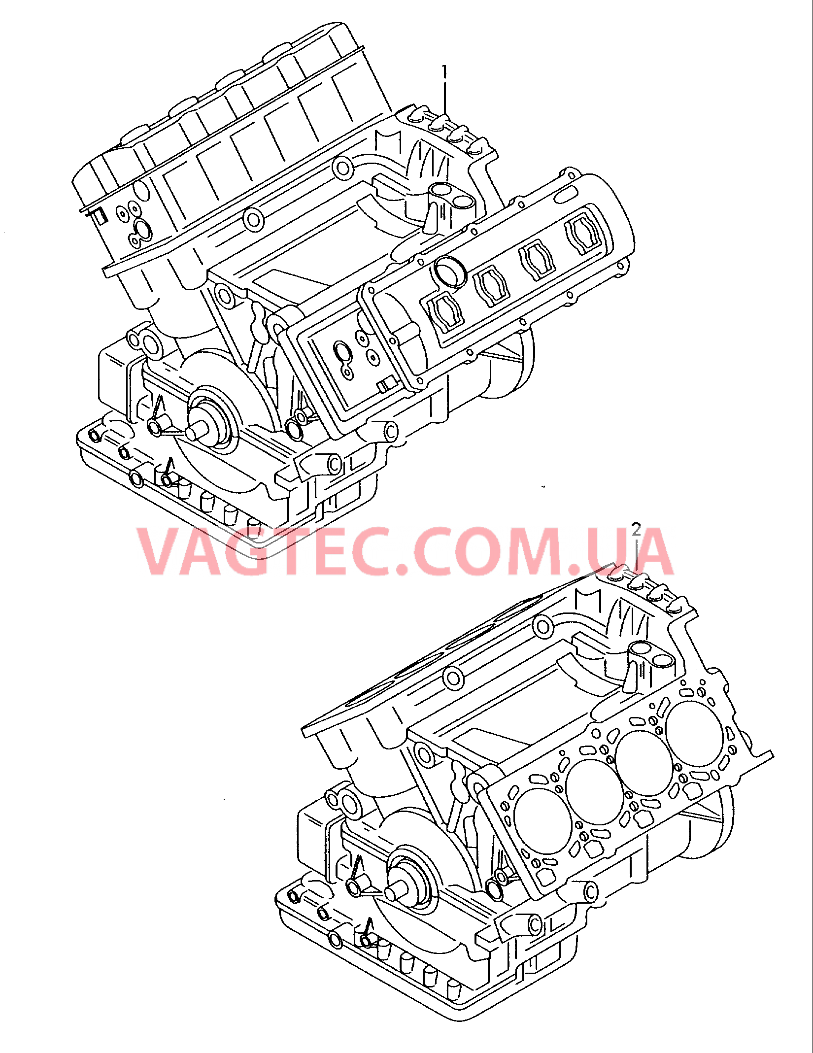 Двигатель с ГБЦ  для AUDI A8 2010-1