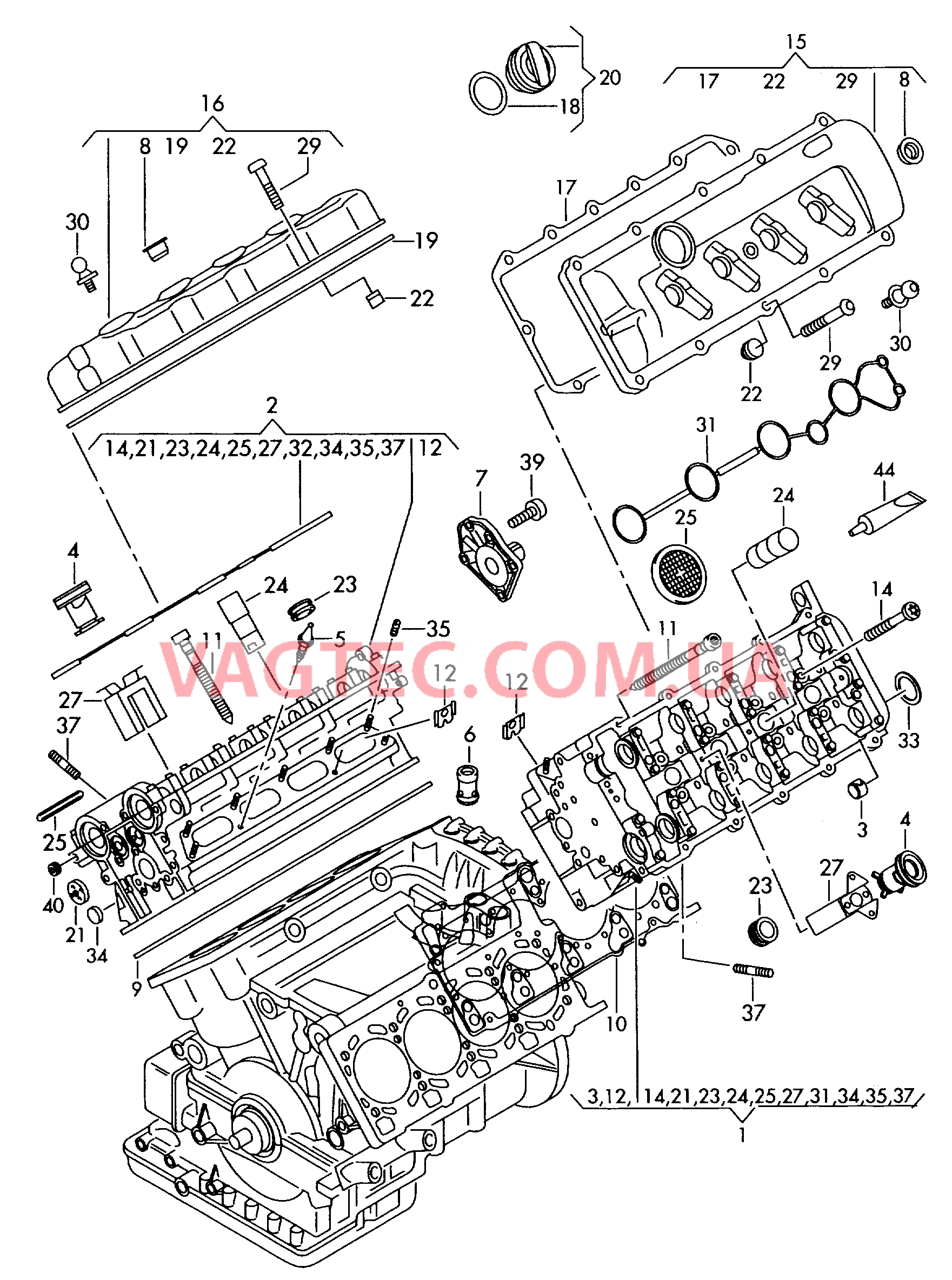 Головка блока цилиндров Крышка ГБЦ  для AUDI A6Q 2005-1