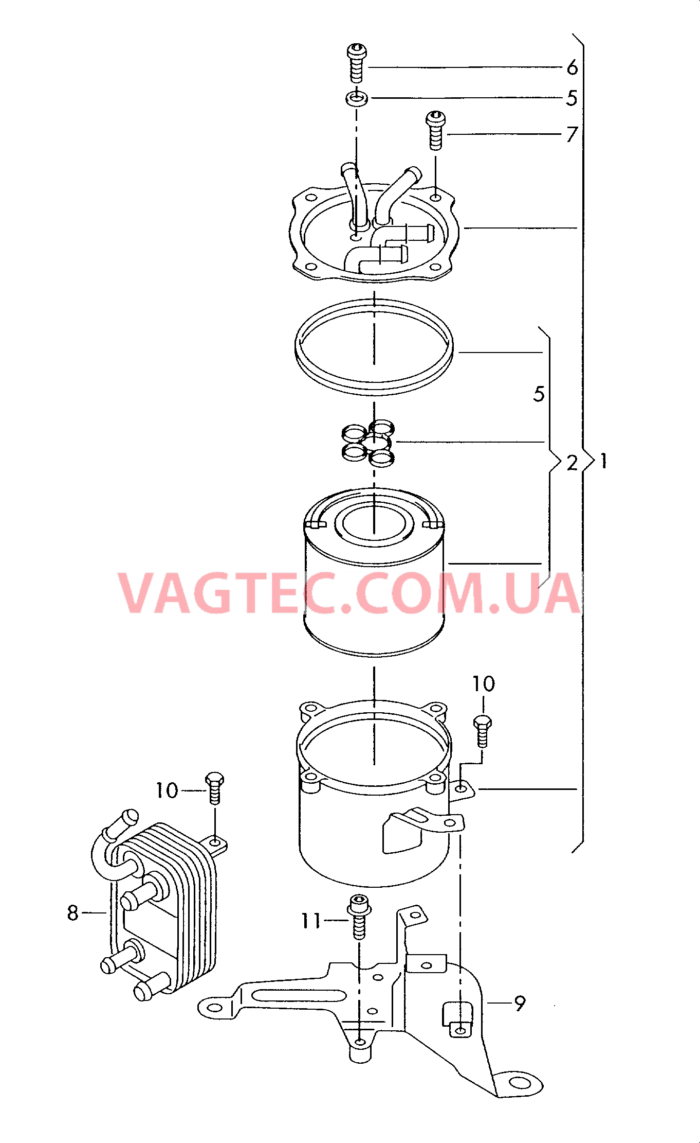 Топливный фильтр  для VOLKSWAGEN Touareg 2004