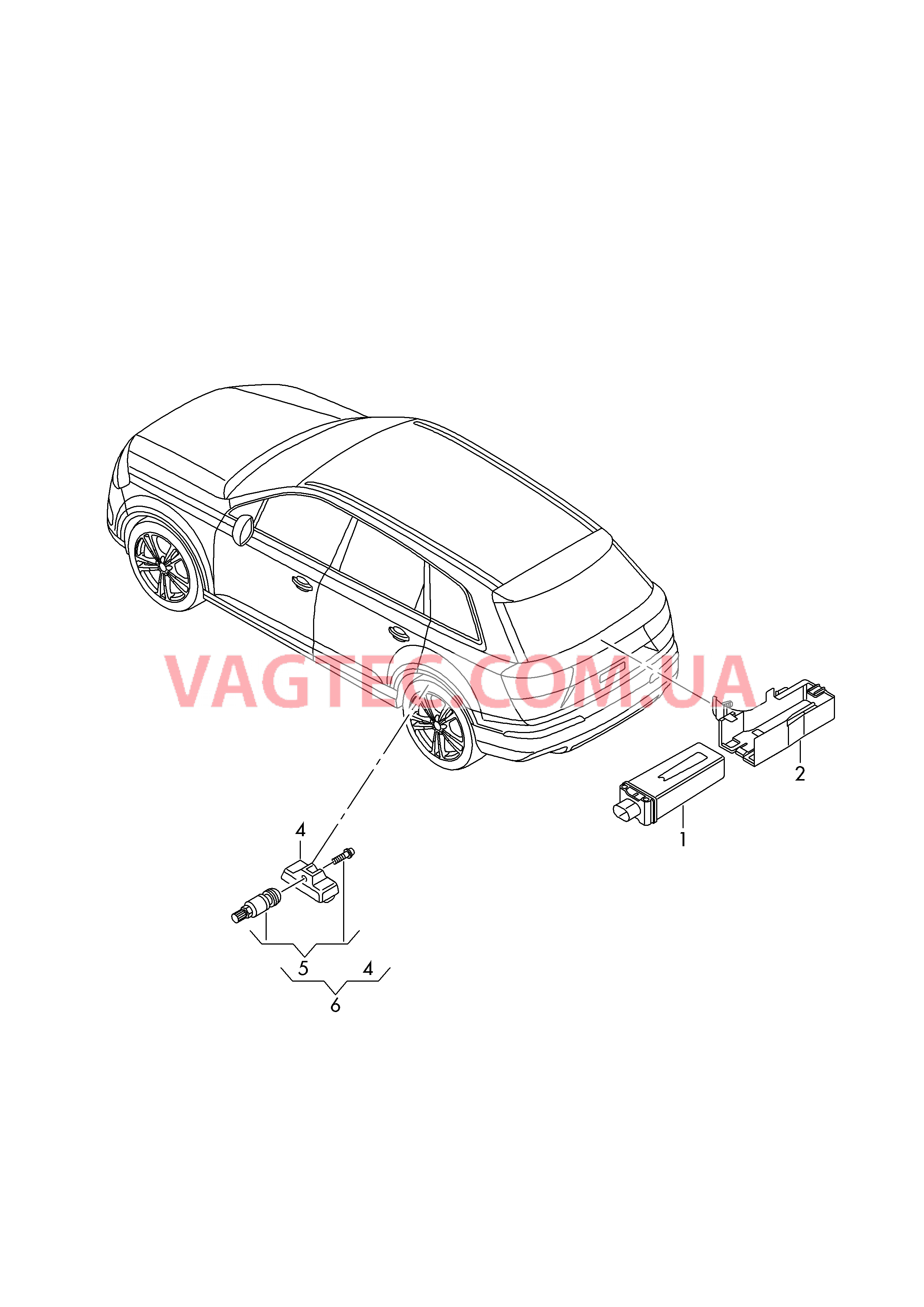 Cист. контр.давл.возд. в шинах  для AUDI Q7 2018